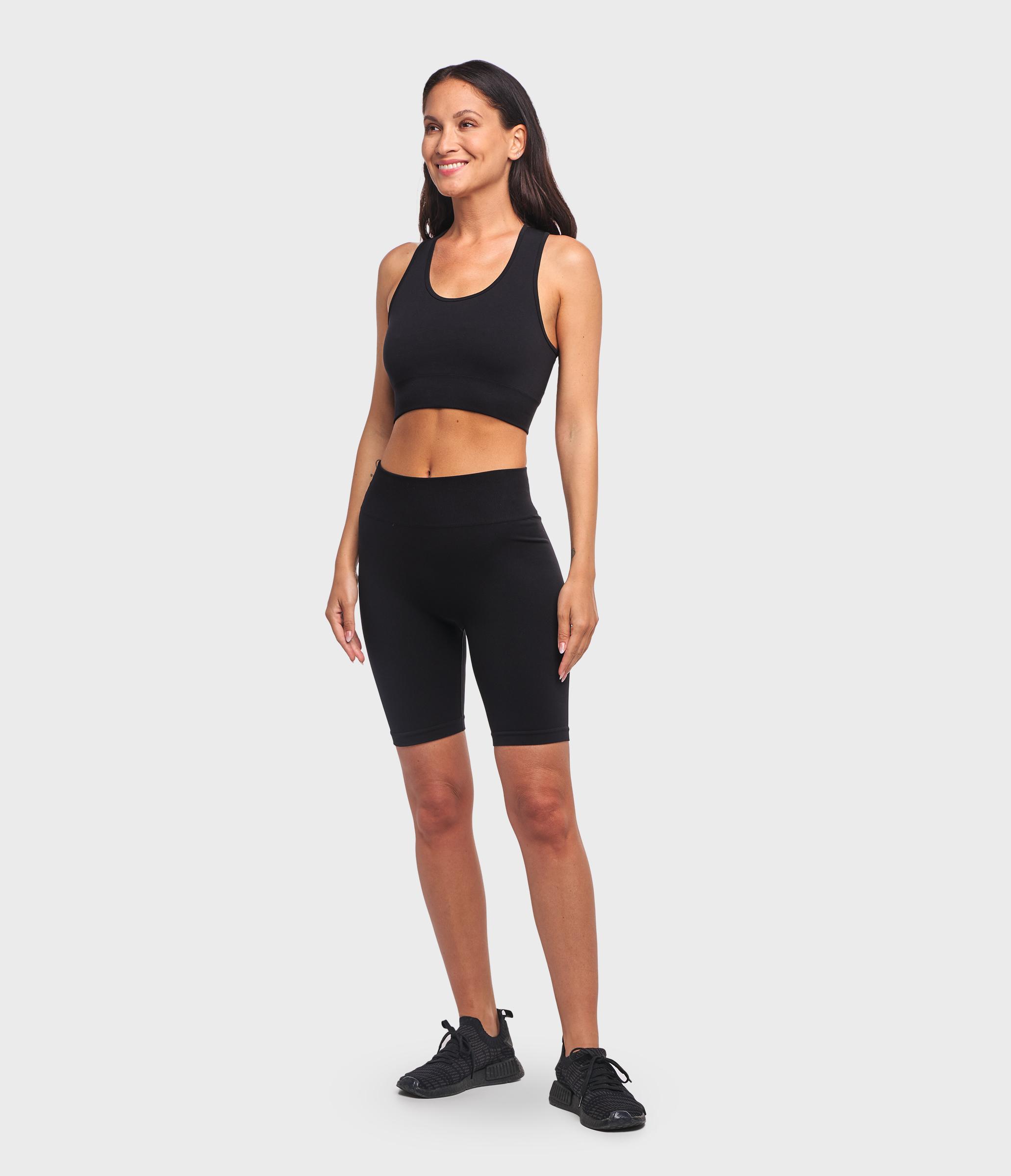 CROP TOP SPORTIVO KAIA ONE BLOCK - BLACK