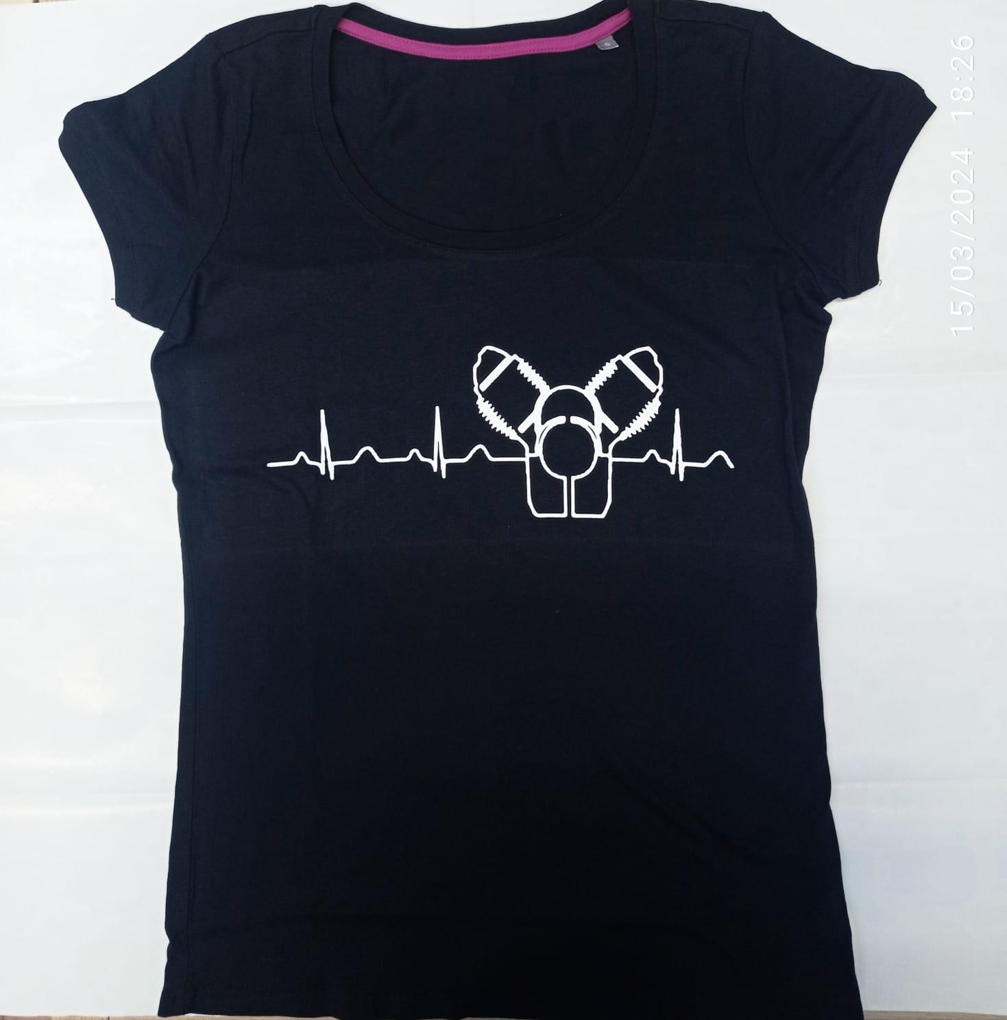 T-shirt cardiogramma donna