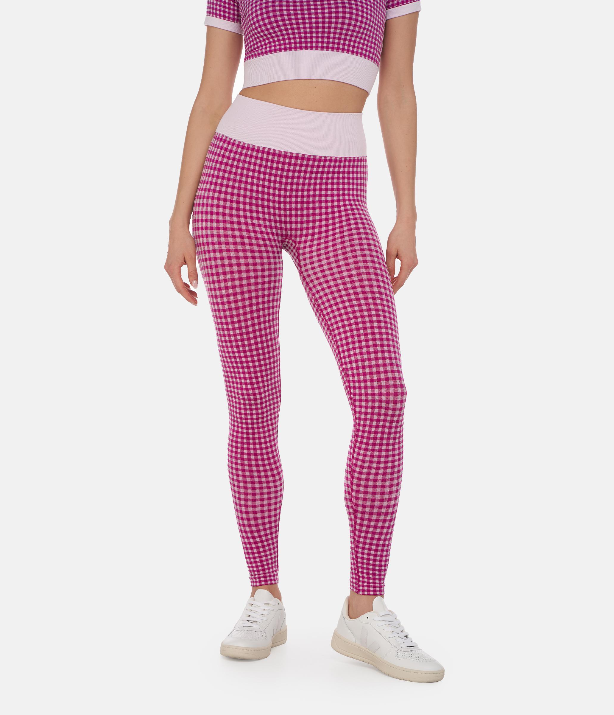 LEGGINGS SUTTON – VICHY – WHITE AND ORCHID