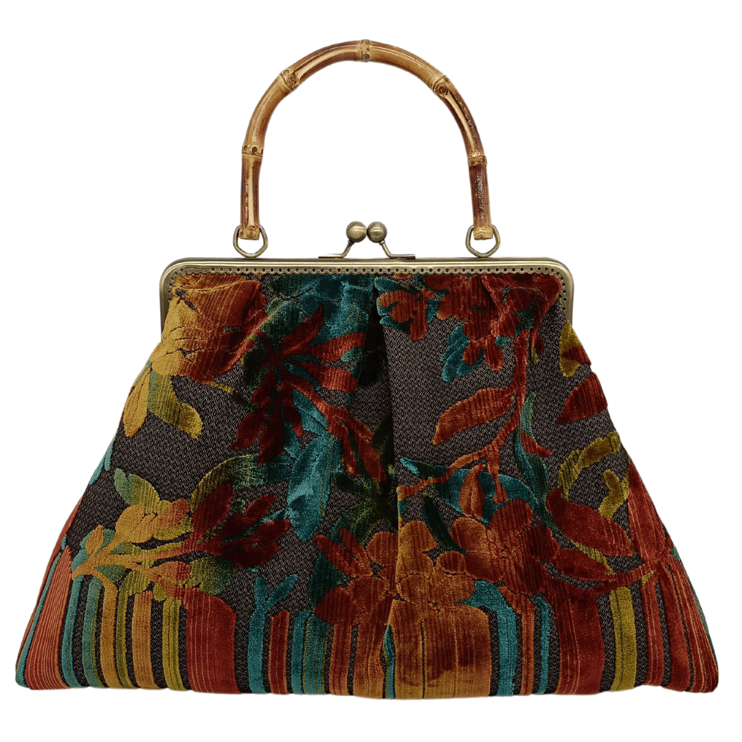 Borsa in Velluto Jacquard