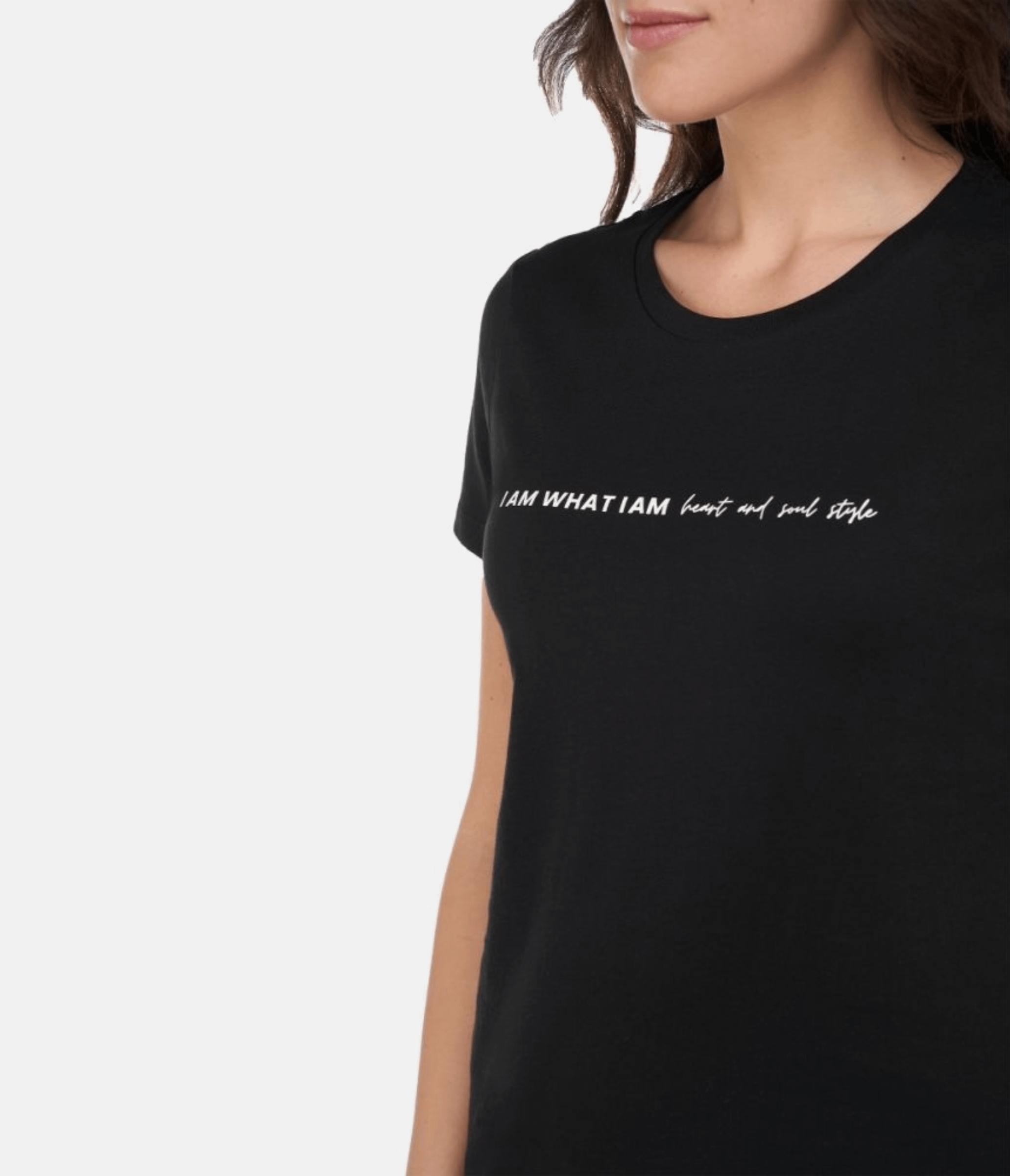 T-SHIRT MANHATTAN – I AM WHAT I AM – BLACK