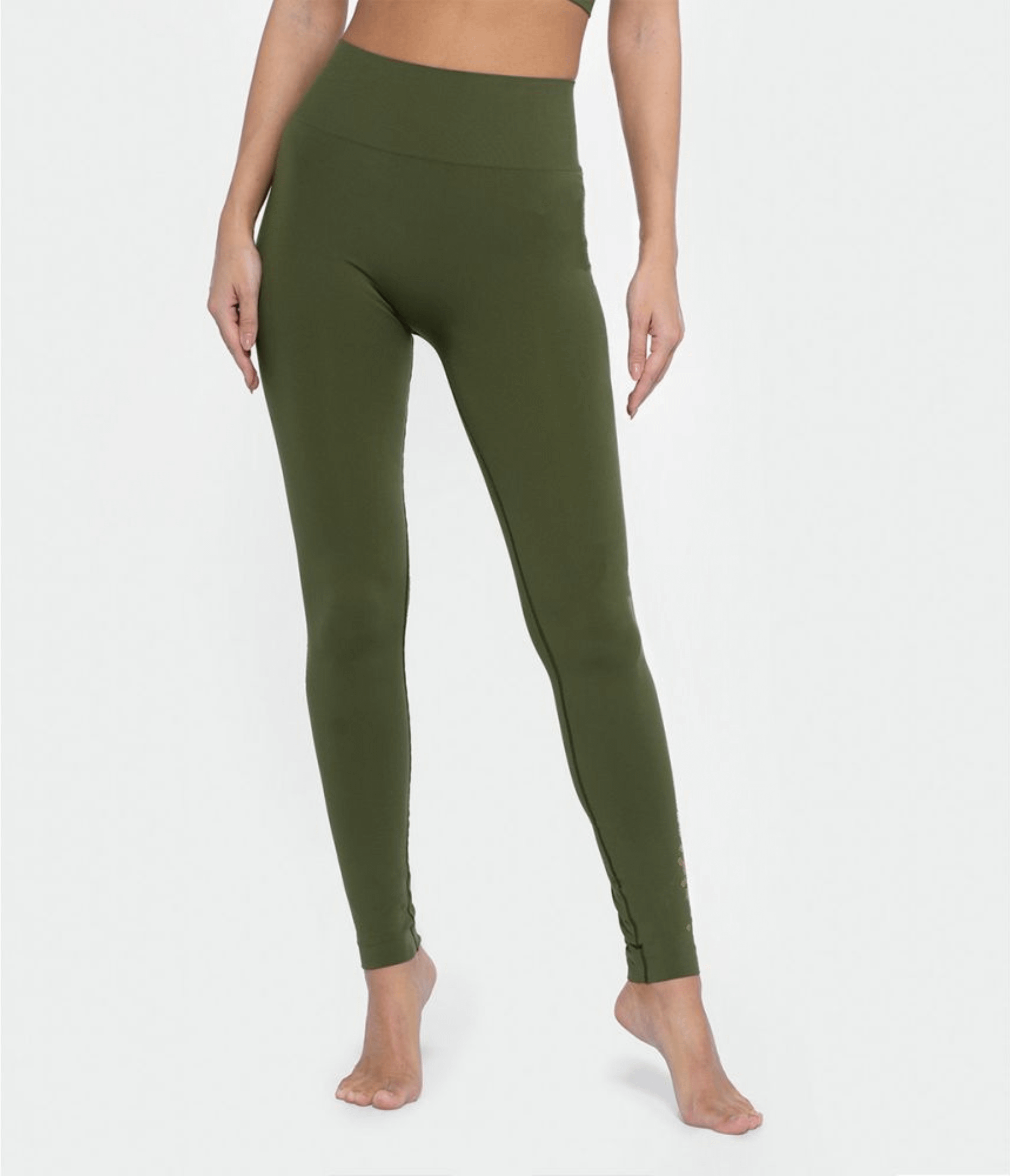 LEGGINGS VARNISH LEO GREEN BUSH