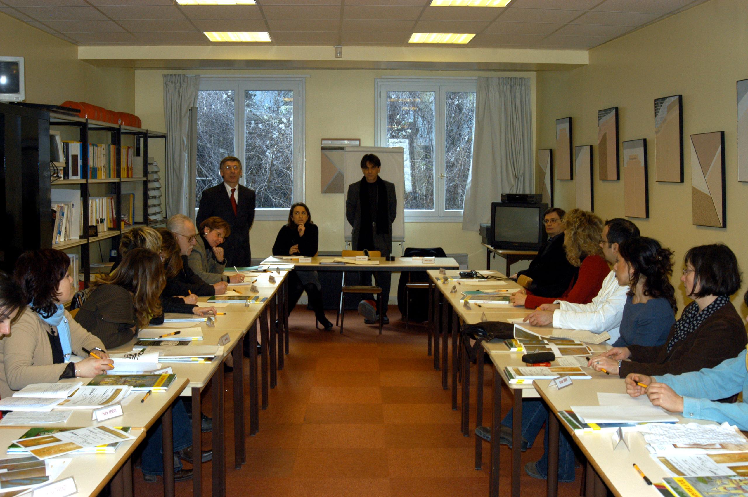 Valutazione finale di uno dei tre gruppi di allievi italiani a Parigi