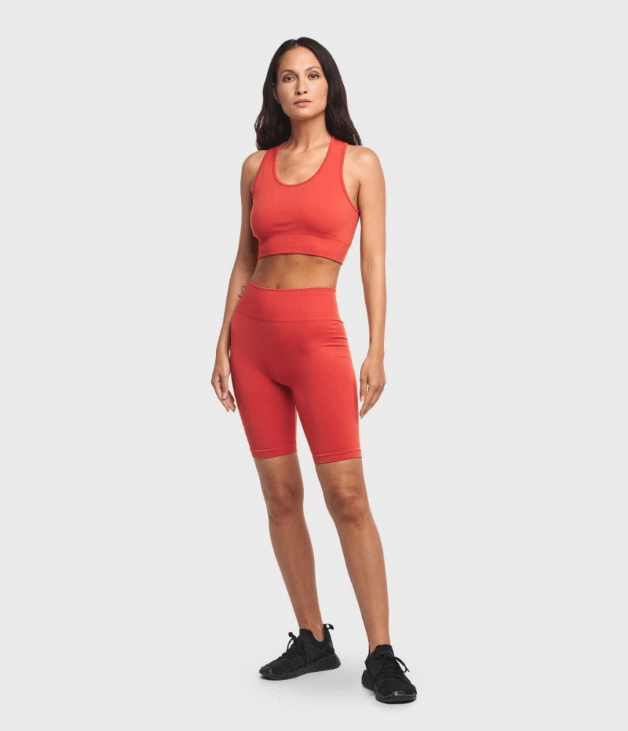 CROP TOP SPORTIVO KAIA ONE BLOCK - CHILI