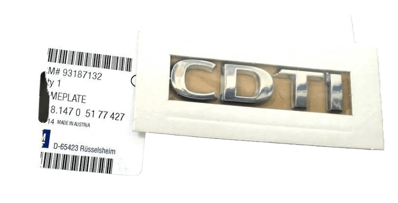 Adesivo emblema posteriore logo CDTI originale Opel 93187132