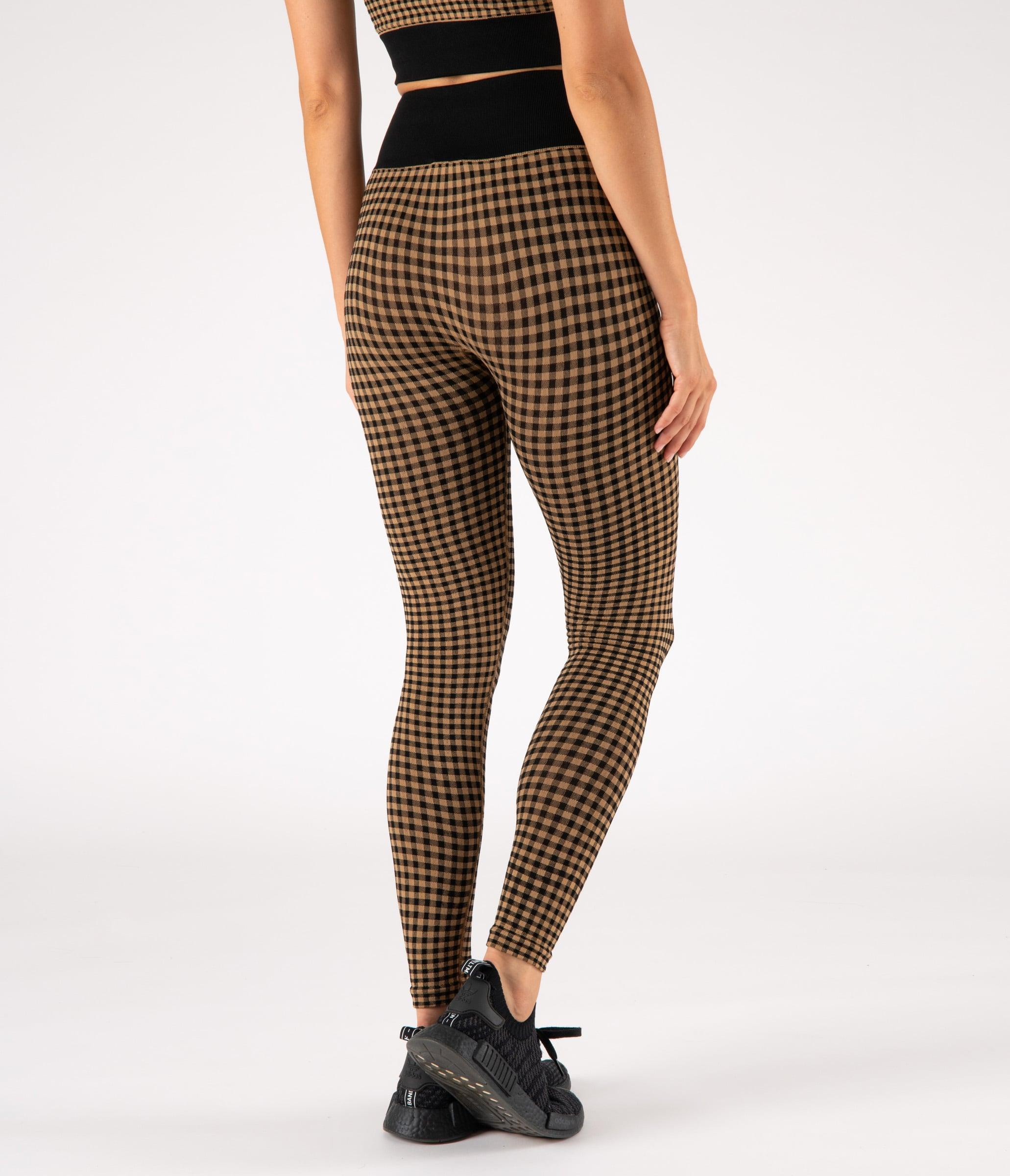 LEGGINGS SUTTON – CHECK – BLACK AND LION