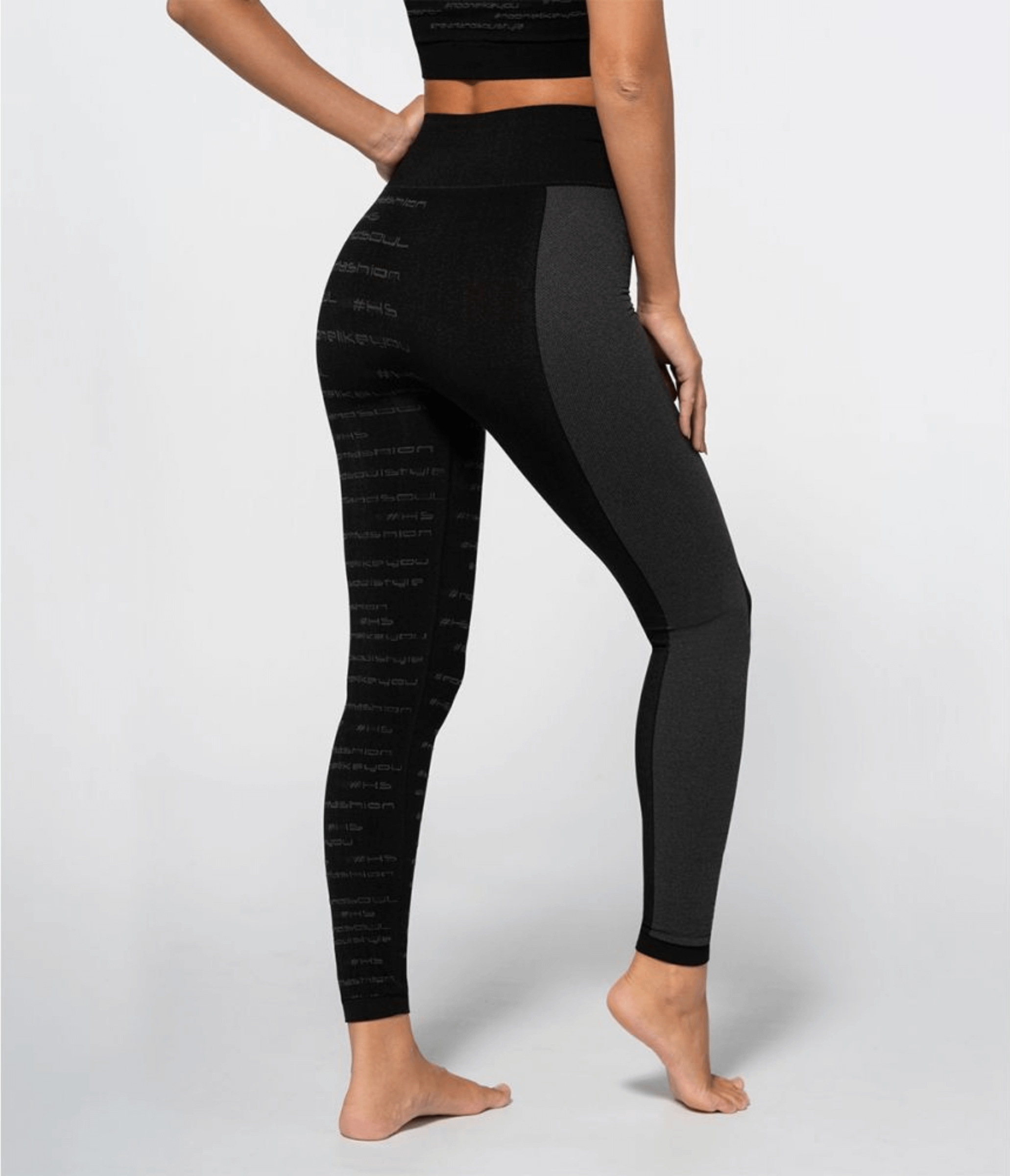 LEGGINGS HUTTON PERGAMENA BLACK - SEAMLESS