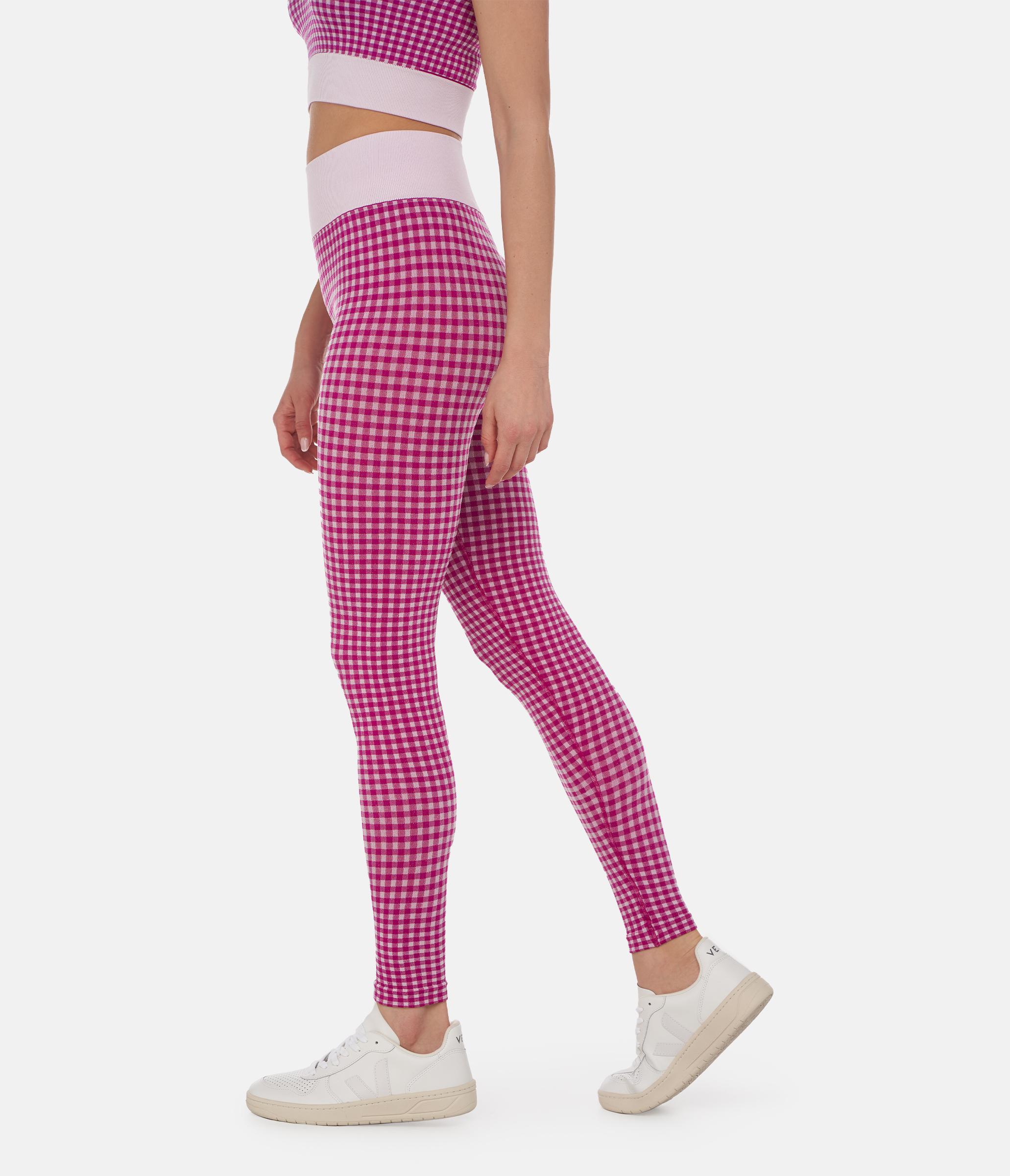 LEGGINGS SUTTON – VICHY – WHITE AND ORCHID