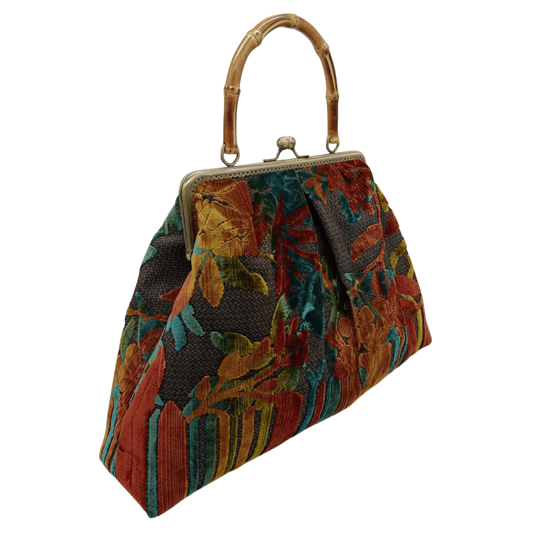 Borsa in Velluto Jacquard