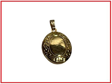 St Philomena oval locket 2nd class relic