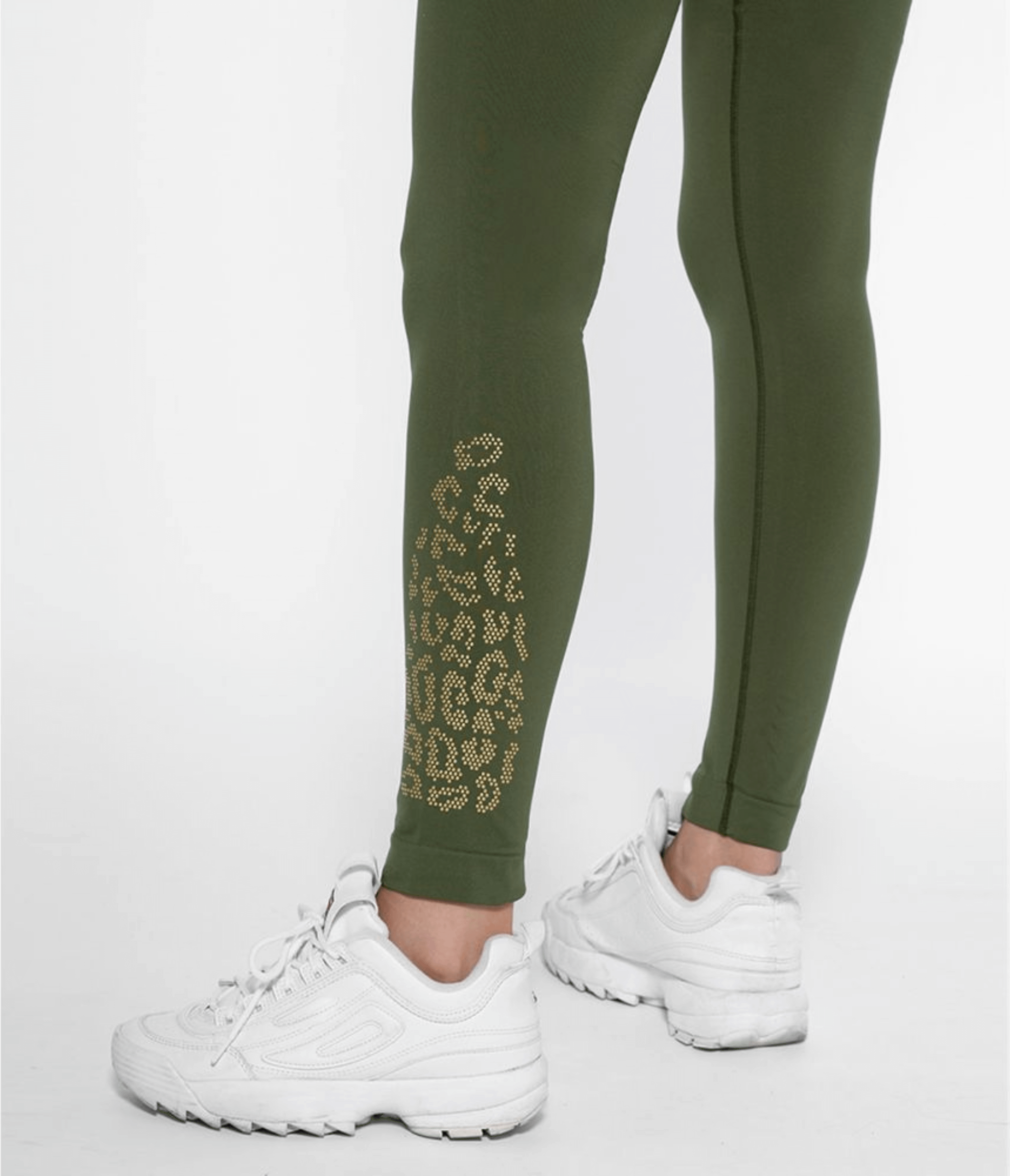 LEGGINGS VARNISH LEO GREEN BUSH