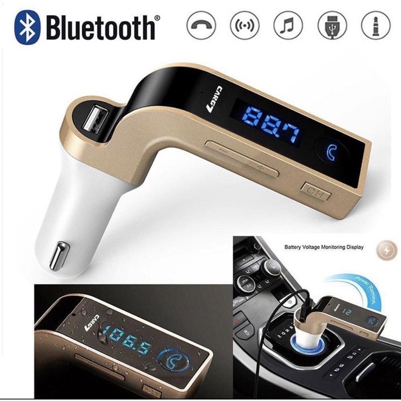 Caricatore da auto con usb 2.1A con trasmettitore bluetooth