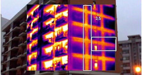 Ispezione termografica di un edif