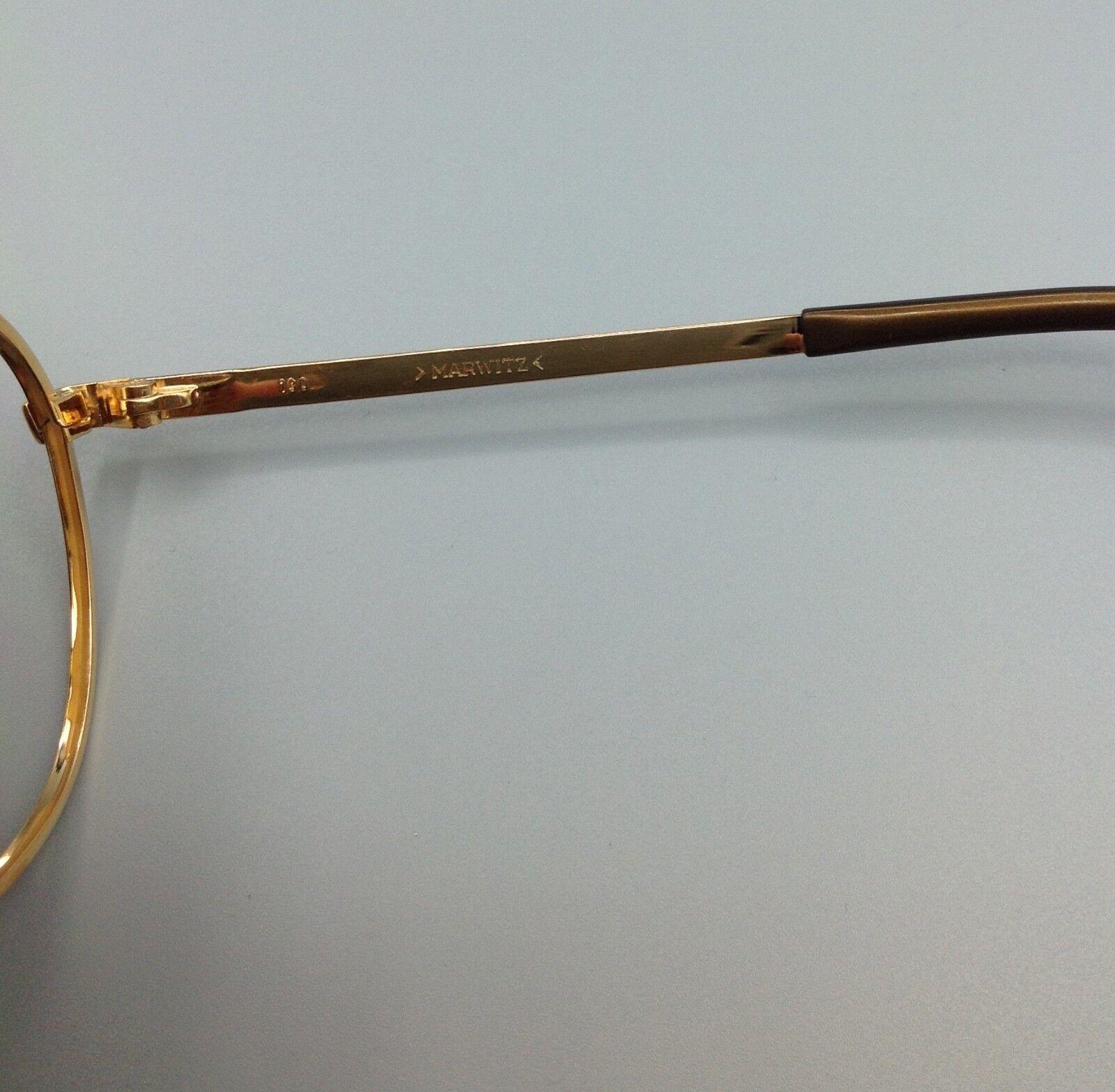 VINTAGE Marwitz 7806 BC2 cal.56 occhiali eyeglasses gold frame made in Germany