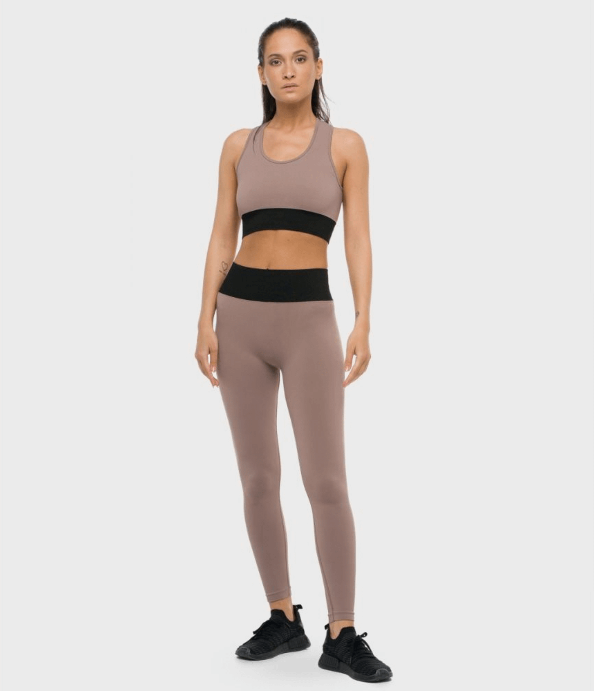 LEGGINGS SPORTIVO RIVINGTON - BRB - DOVE GREY/BLACK