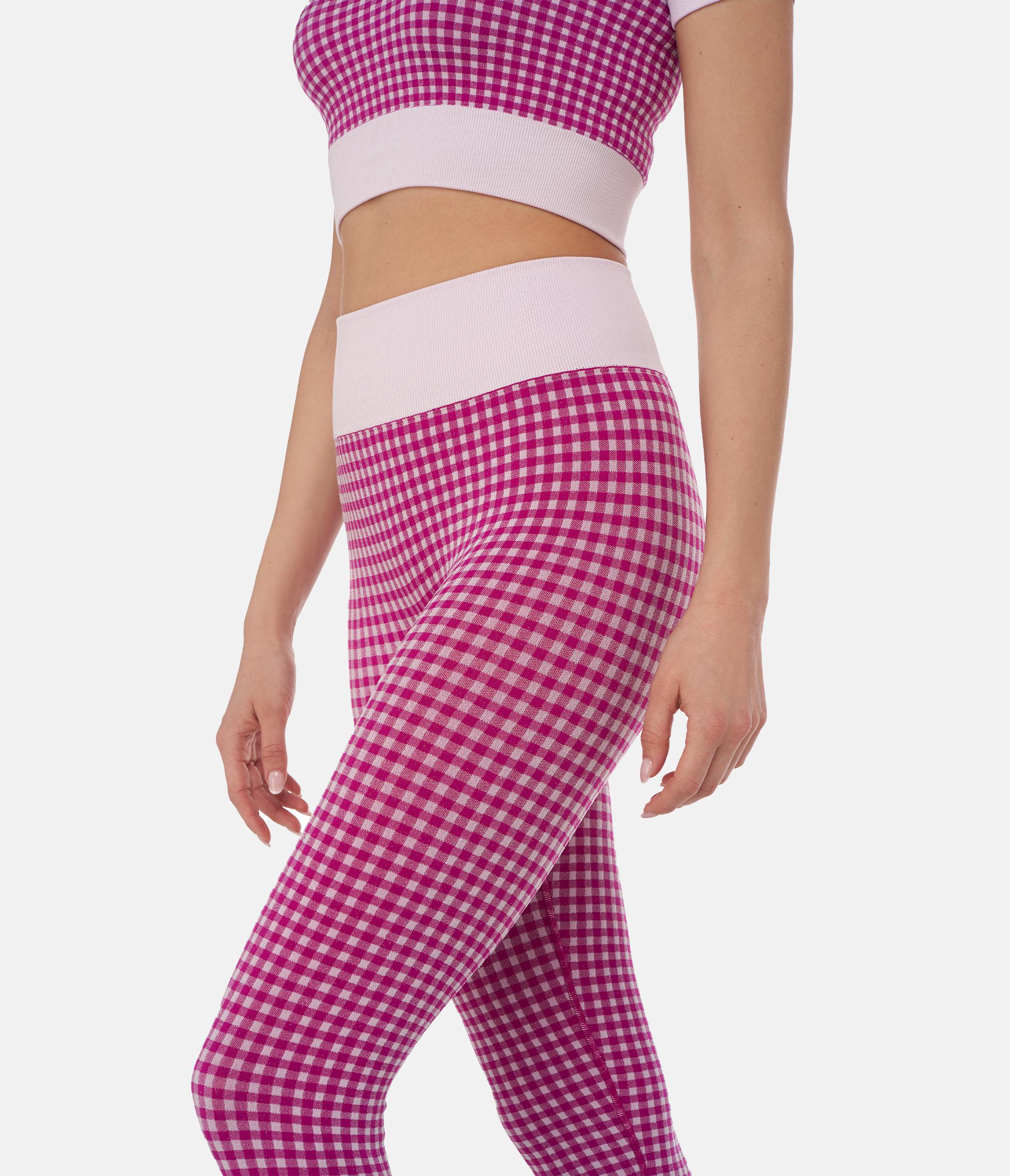 LEGGINGS SUTTON – VICHY – WHITE AND ORCHID