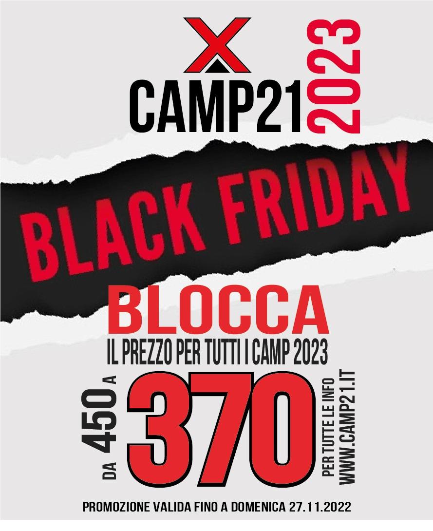 Black Friday: risparmia sull'iscrizione al Camp21
