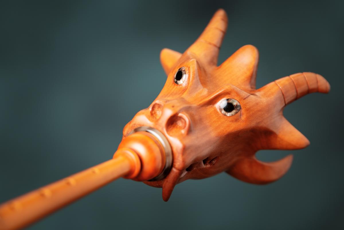 Carved chanter stock