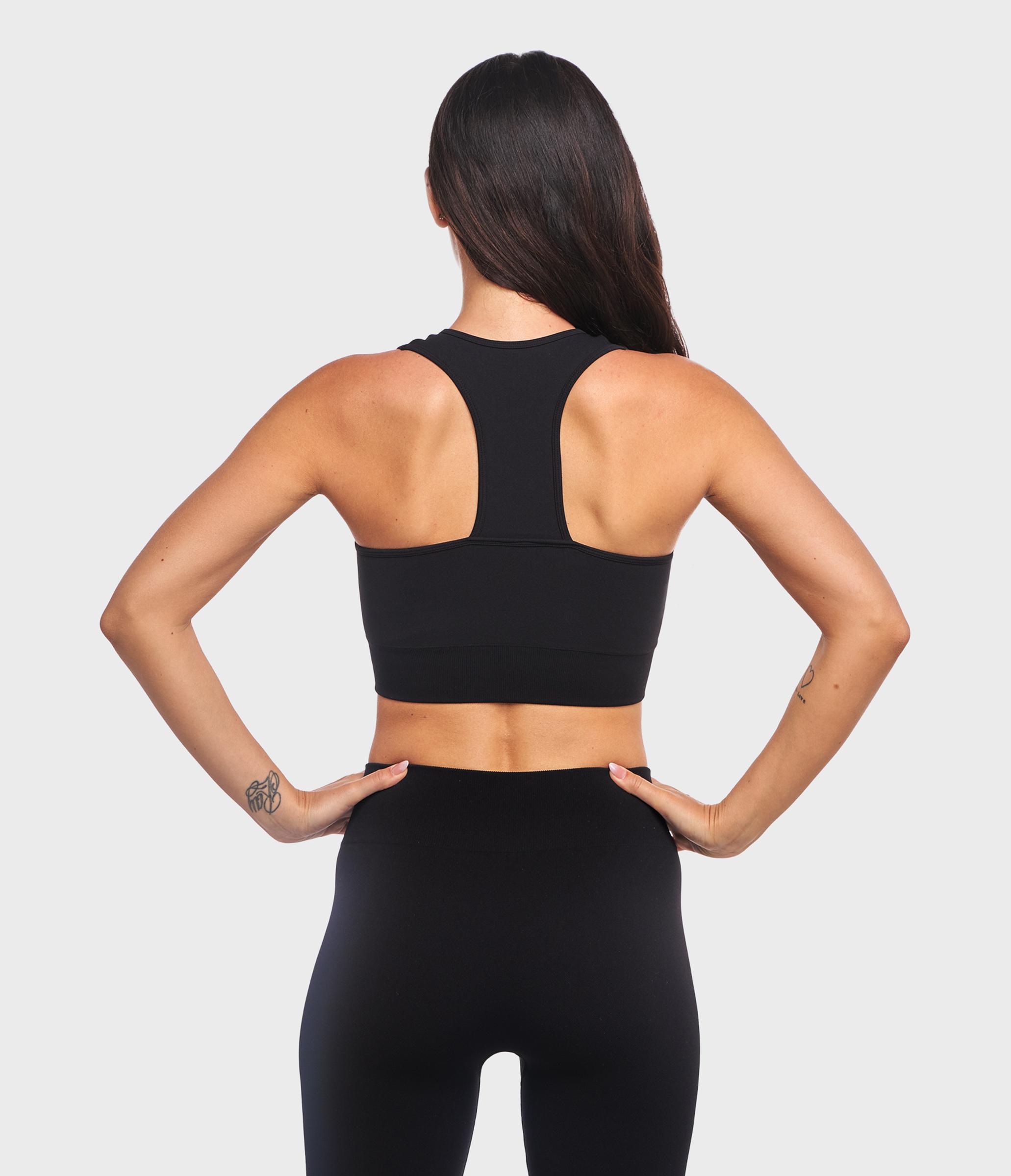 CROP TOP SPORTIVO KAIA ONE BLOCK - BLACK