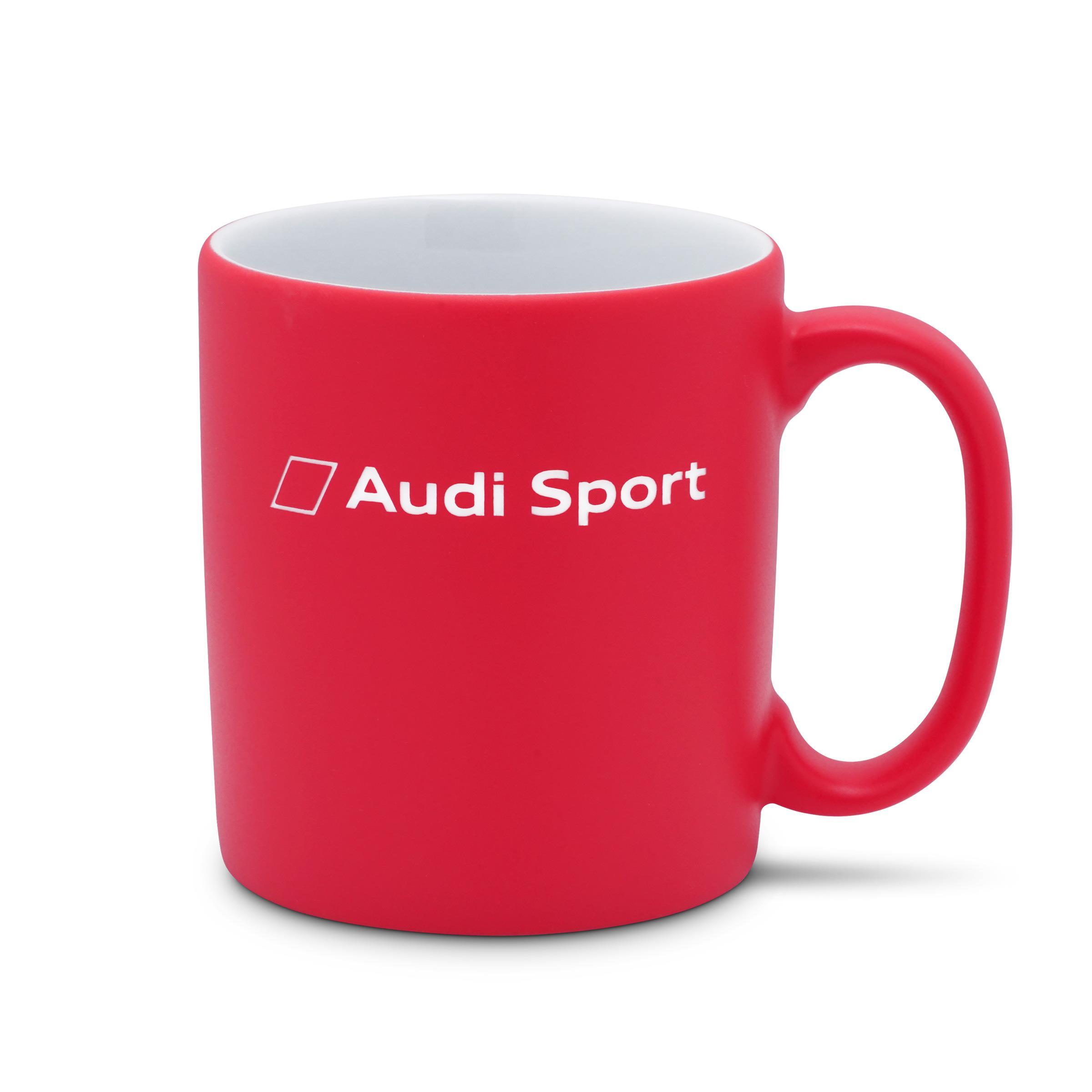 Tazza da tè logo Audi Sport originale Audi colore rosso