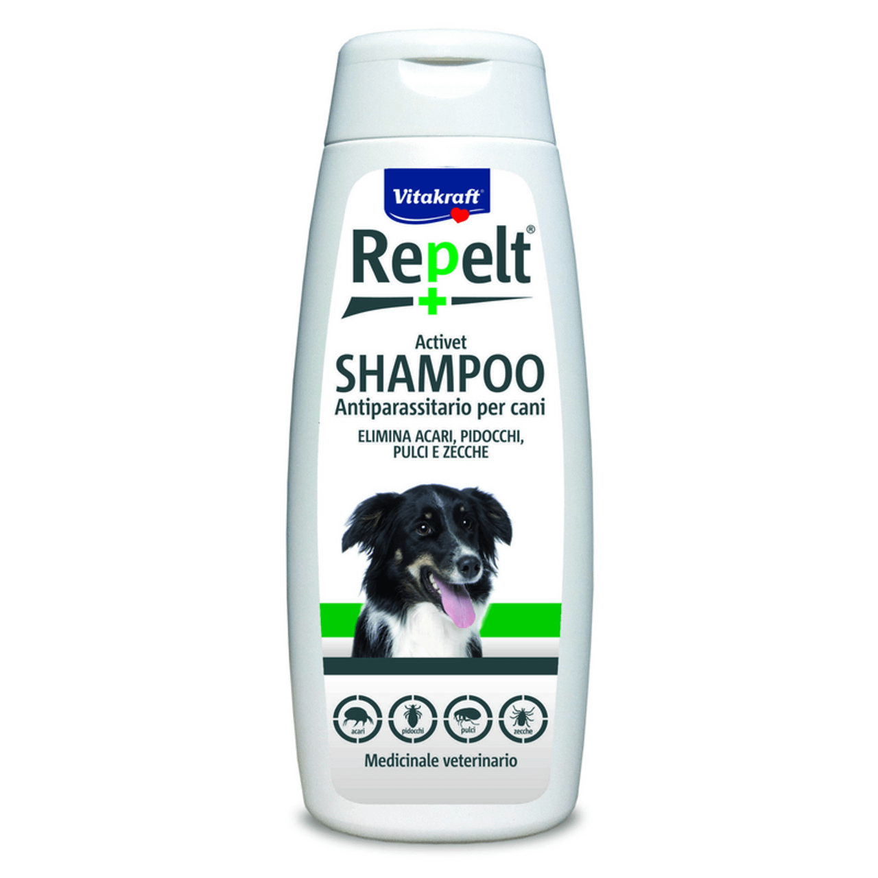 Vitakraft Repelt Shampoo Antiparassitario per Cani, 250ml