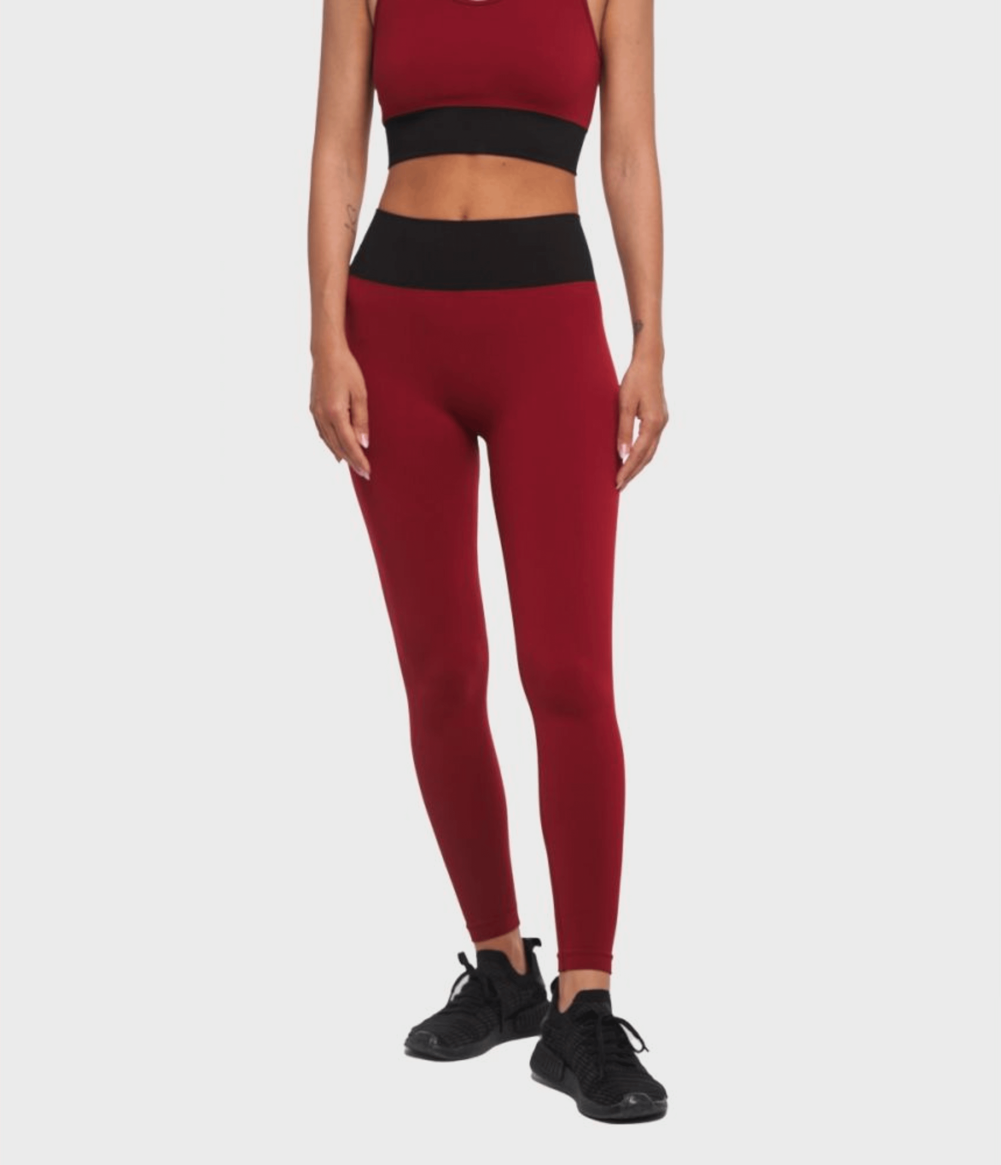 LEGGINGS SPORTIVO RIVINGTON - BRB – RHUBARB/BLACK