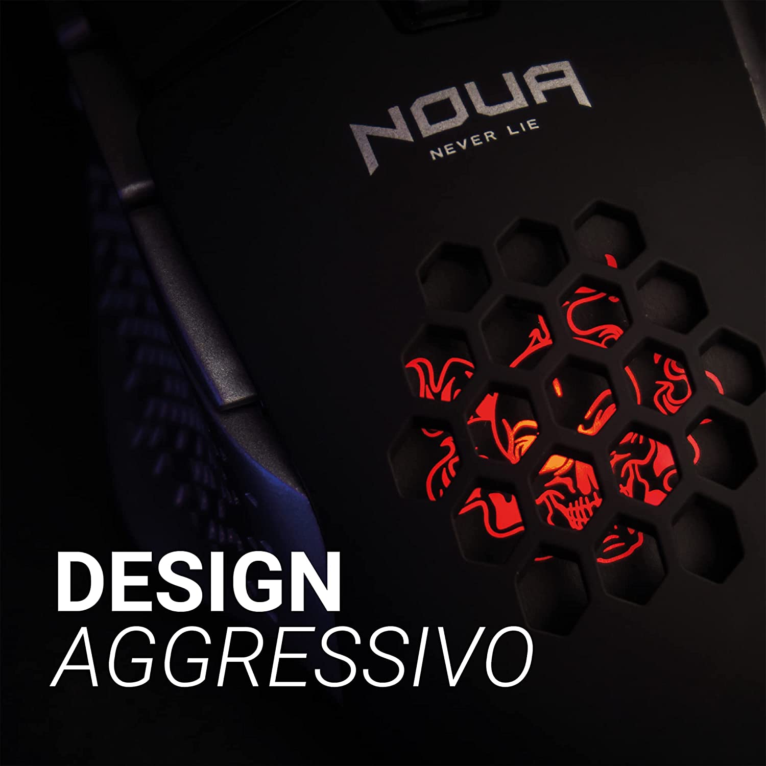 MOUSE NOUA Usb Gaming Roka Illuminazione Led a 4 Colori Instant 704 8 Tasti 7200DPI Regolabili
