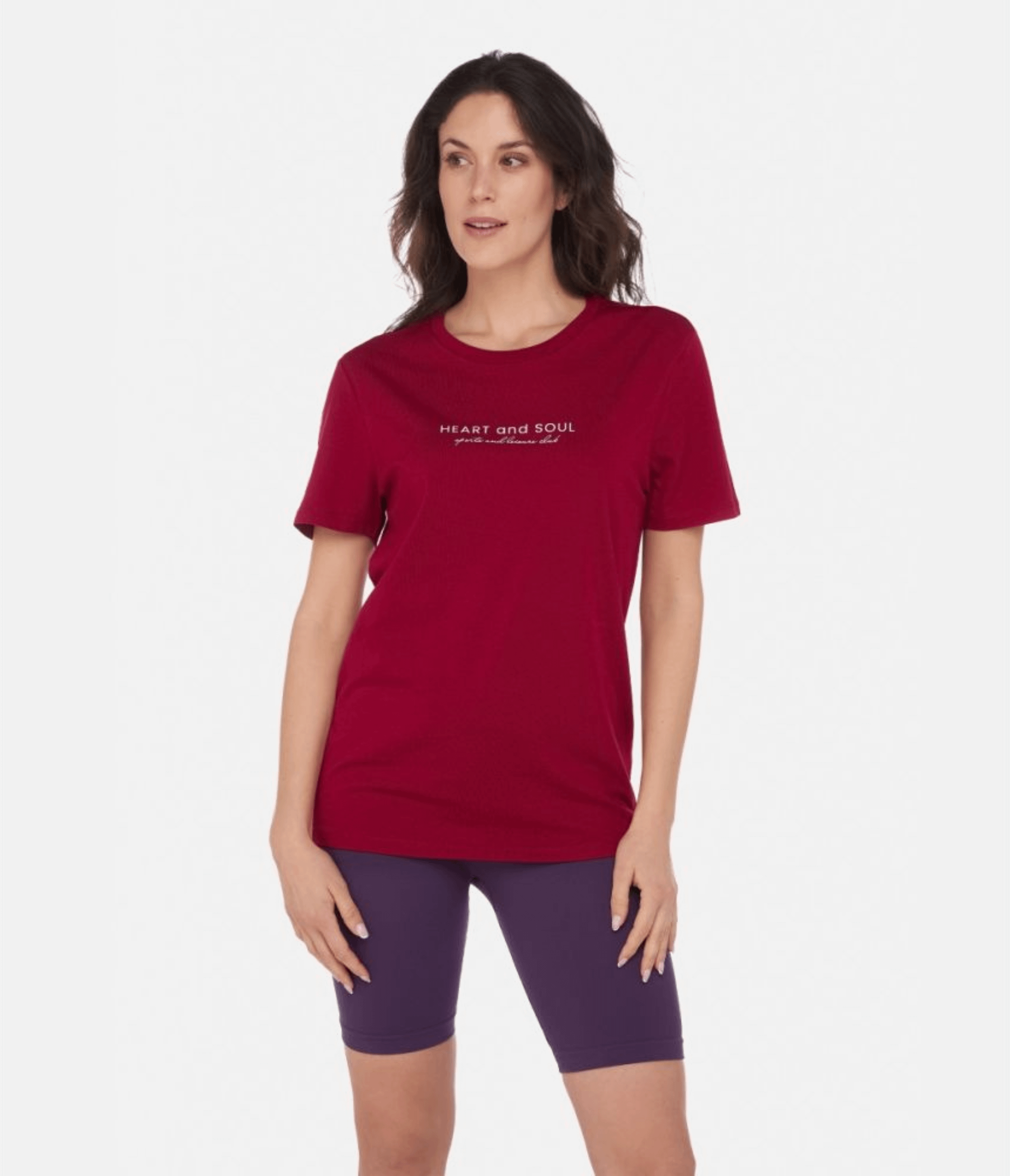 T-SHIRT BROOKLYN – SPORTS AND LEISURE – CHERRY