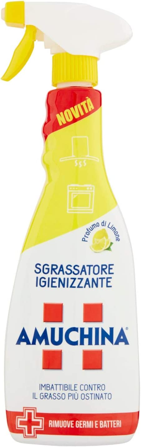 Amuchina 6 Pezzi Sgrassatore Igienizzante Profumo Di Limone Spray 750ml