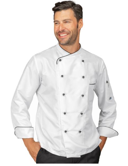 giacca cuoco CALIFORNIA SLIM BIANCO