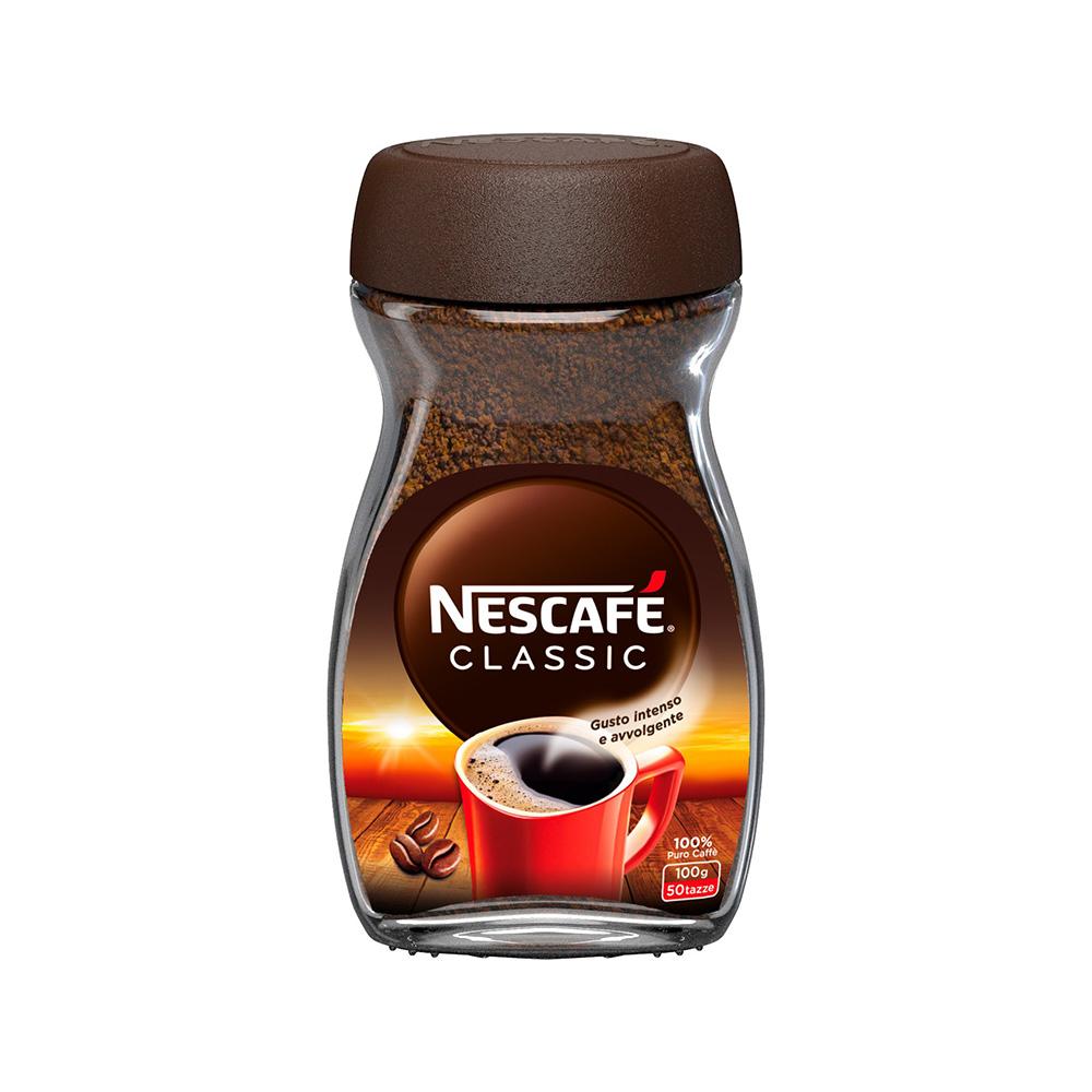Caffé Nescafé Classic Solubile Natural 100gr 50 tazze
