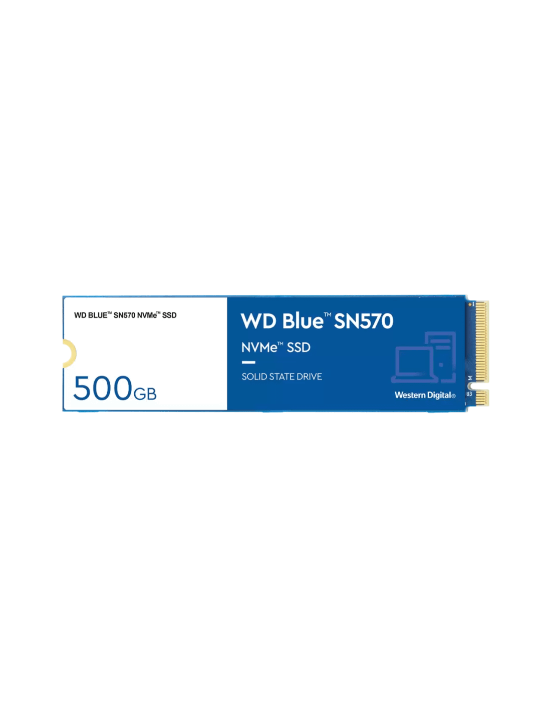 WESTERN DIGITAL SSD BLUE SN570 500GB WDS500G3B0C M2 NVME (SIAE)