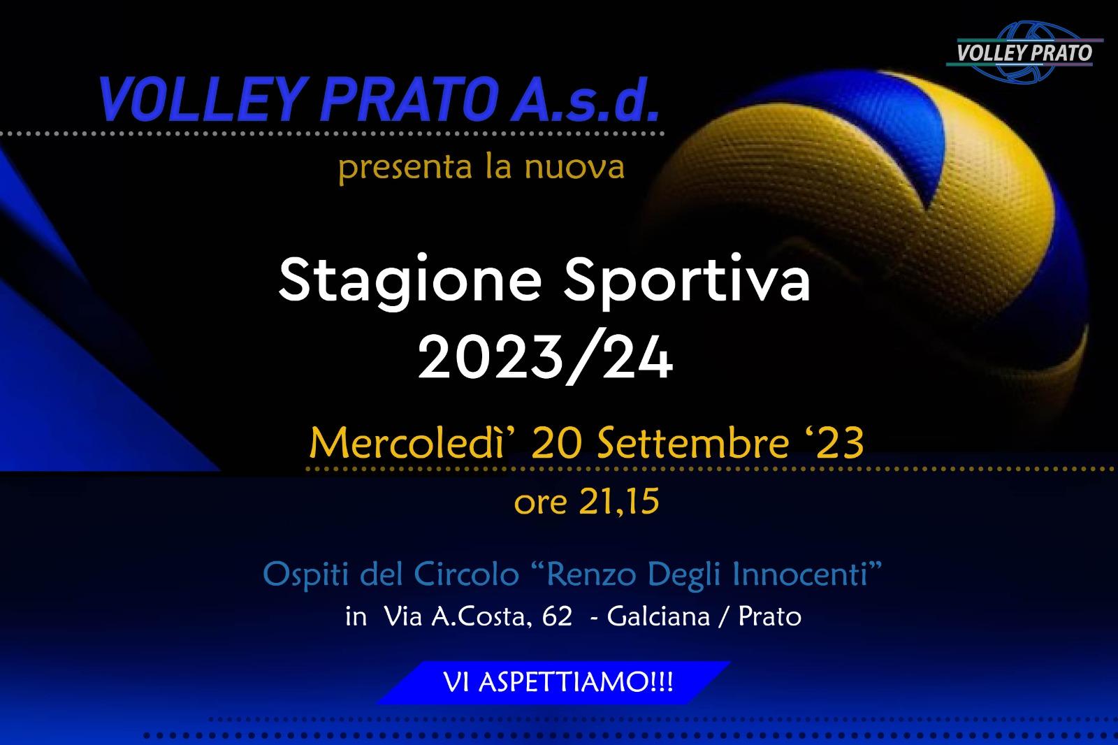 Comunicato del 18/09/23 - Il Volley Prato si presenta.....
