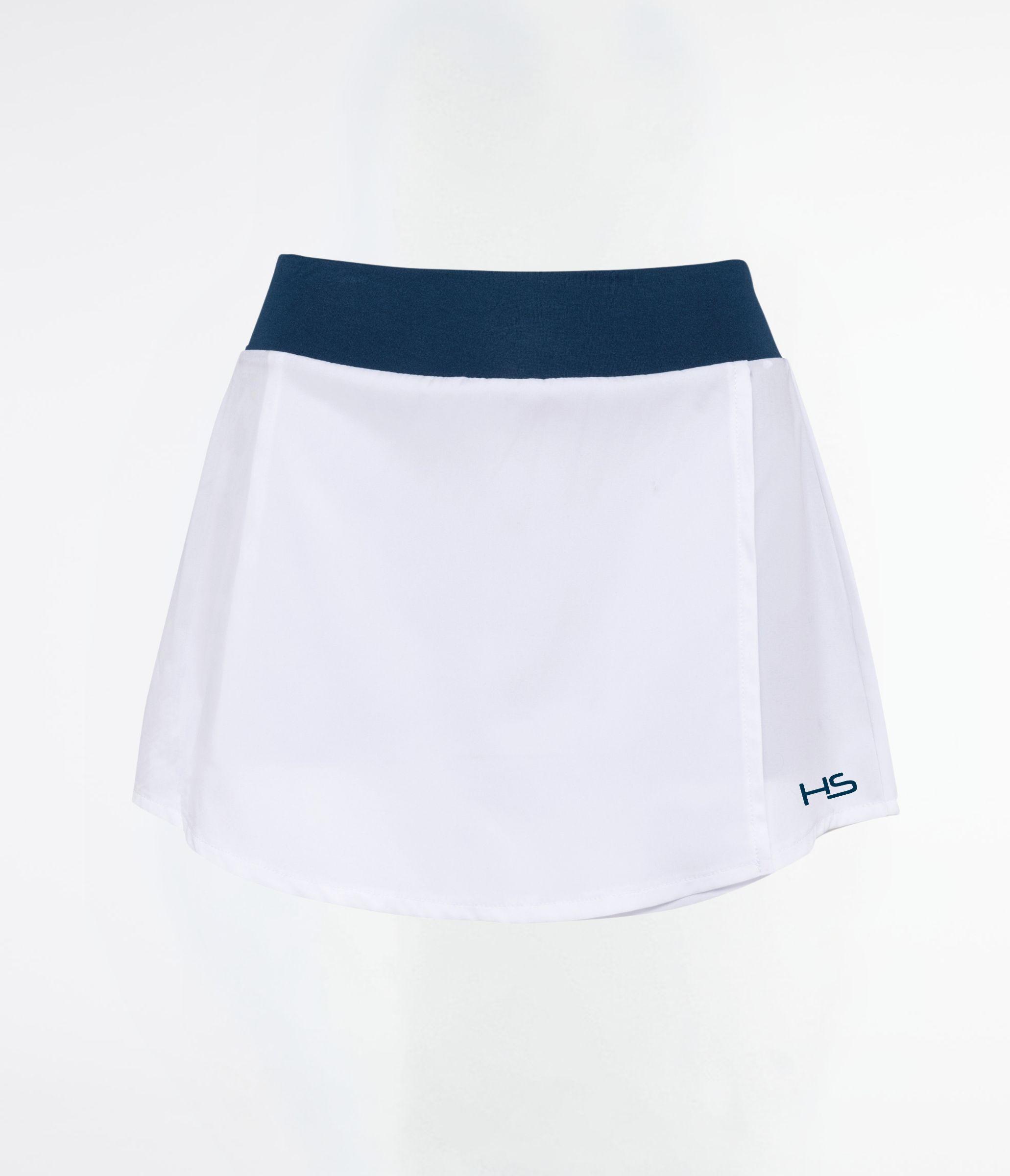 Gonna con shorts tennis/padel white/navy