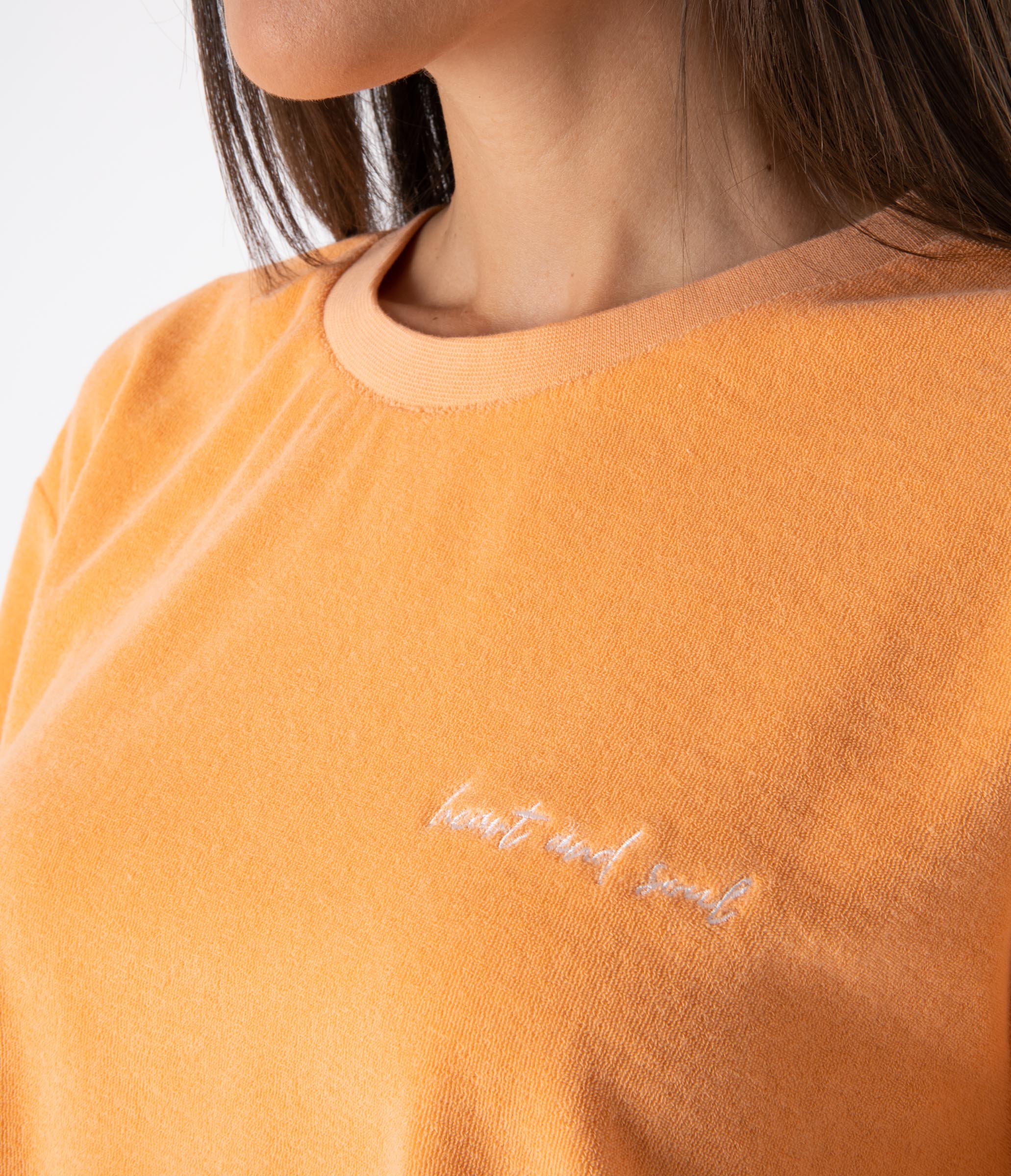 T-SHIRT IN SPUGNA VIRGINIA – PAPAYA