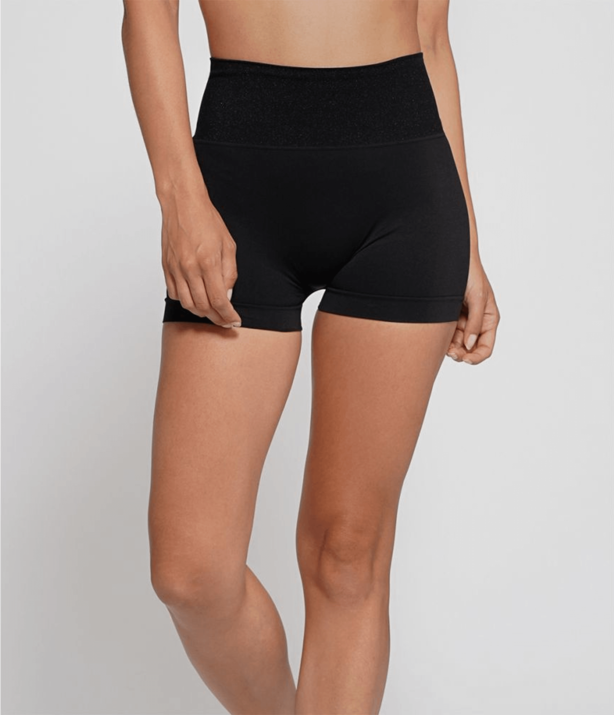 SHORTS KYRA TWINKLING - SEAMLESS - BLACK/SHINING BLACK