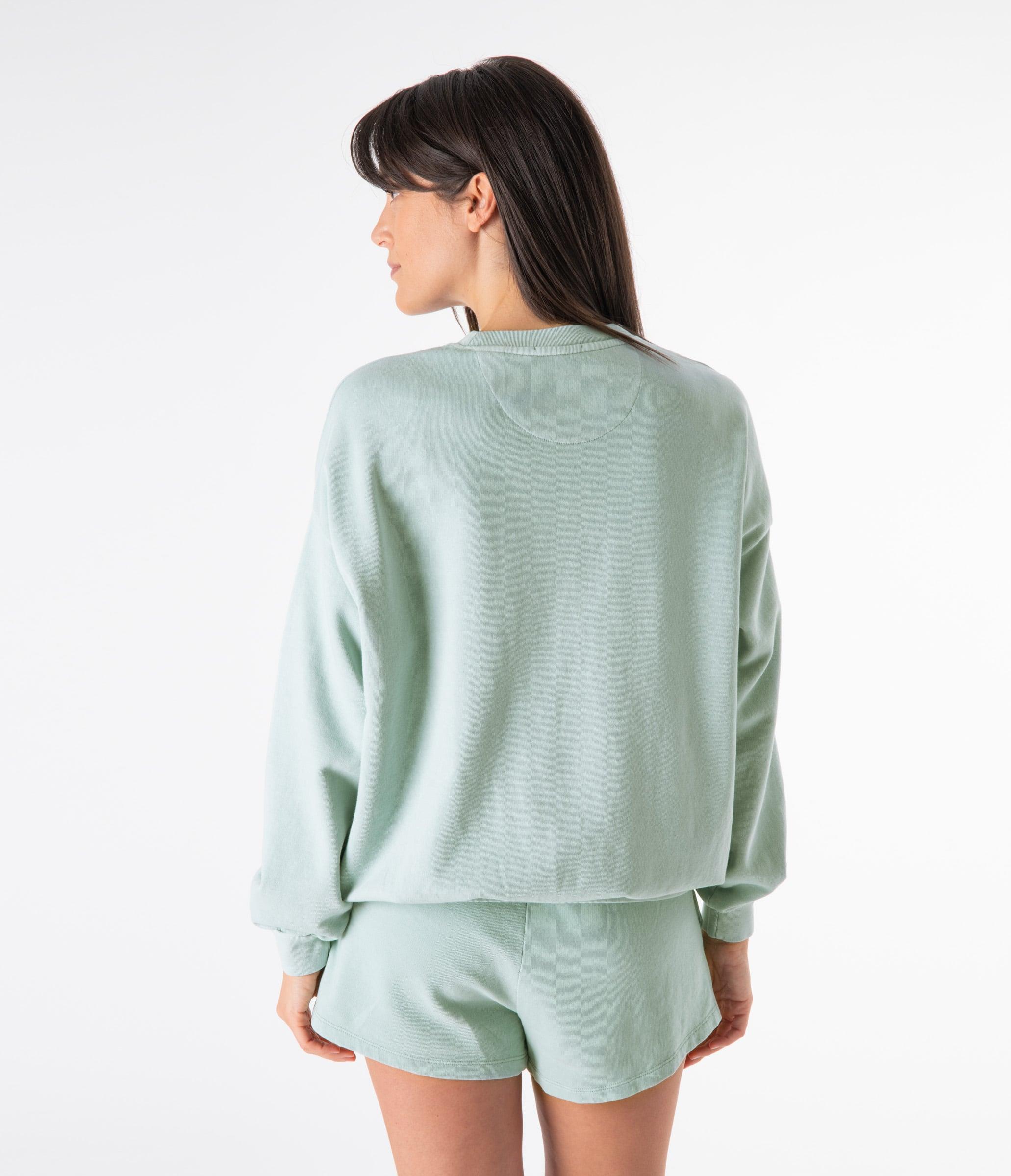 FELPA GIROCOLLO MIA OVERSIZE - JADE