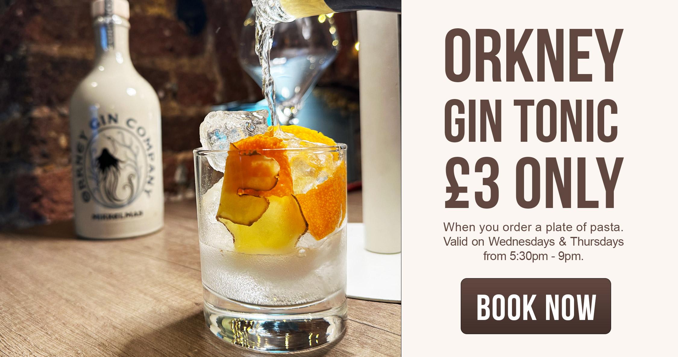 PerBacco Orkney Gin Tonic Promotion