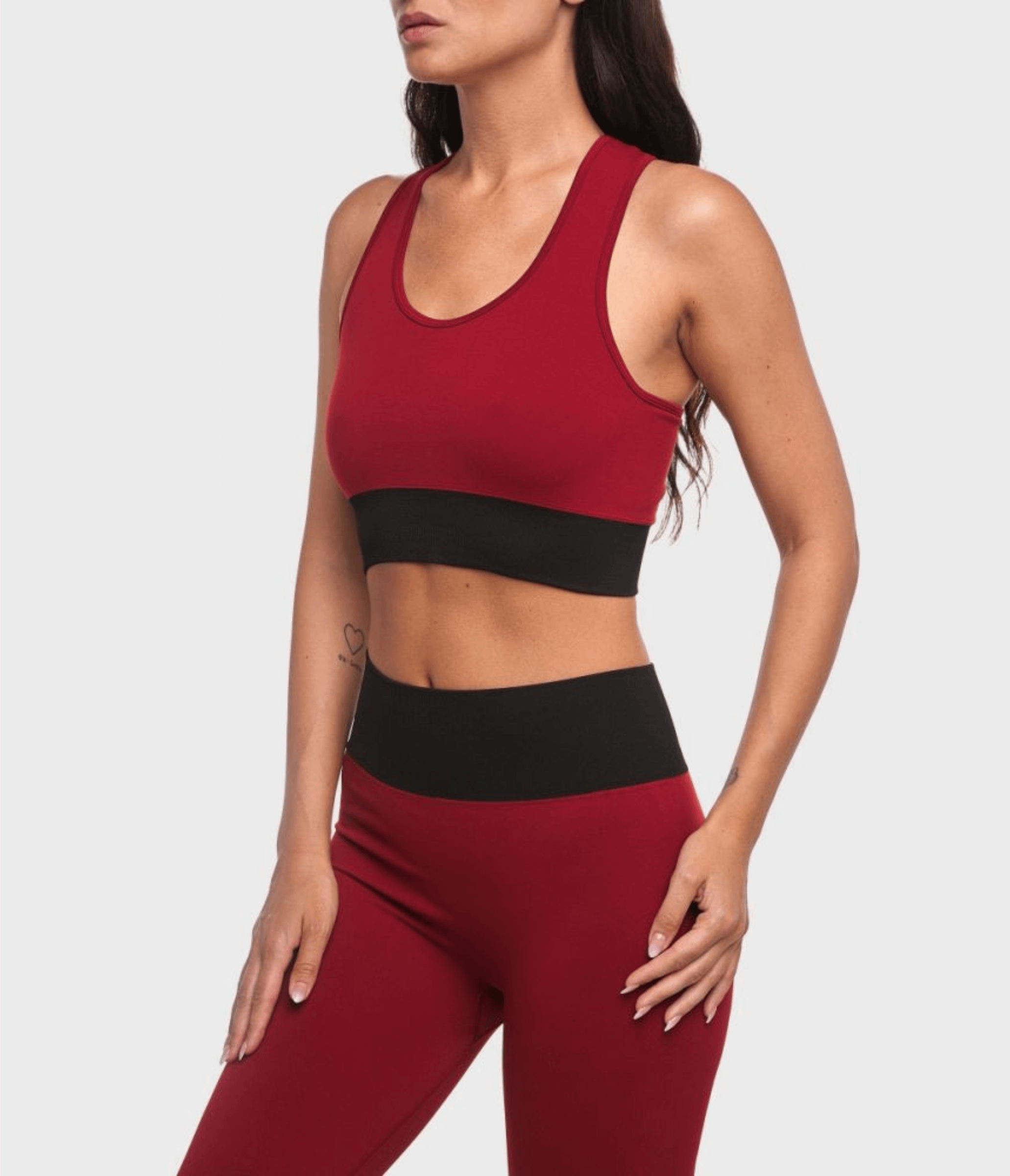 TOP SPORTIVO KAIA - BRB – RHUBARB/BLACK