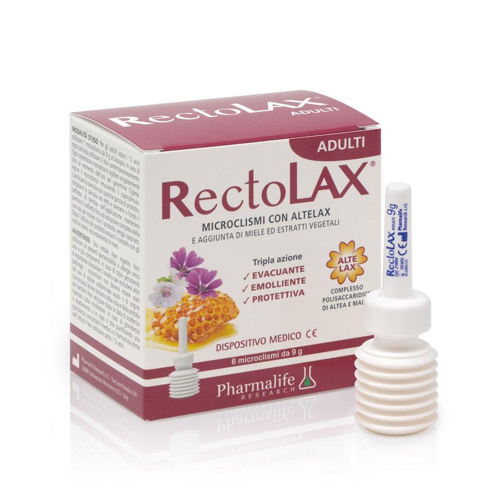 Rectolax Adulti Pharmalife 6 Microclismi da 9 g Dispositivo Medico