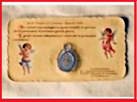 St. Philomena Miraculous Medal Small Prayer Card