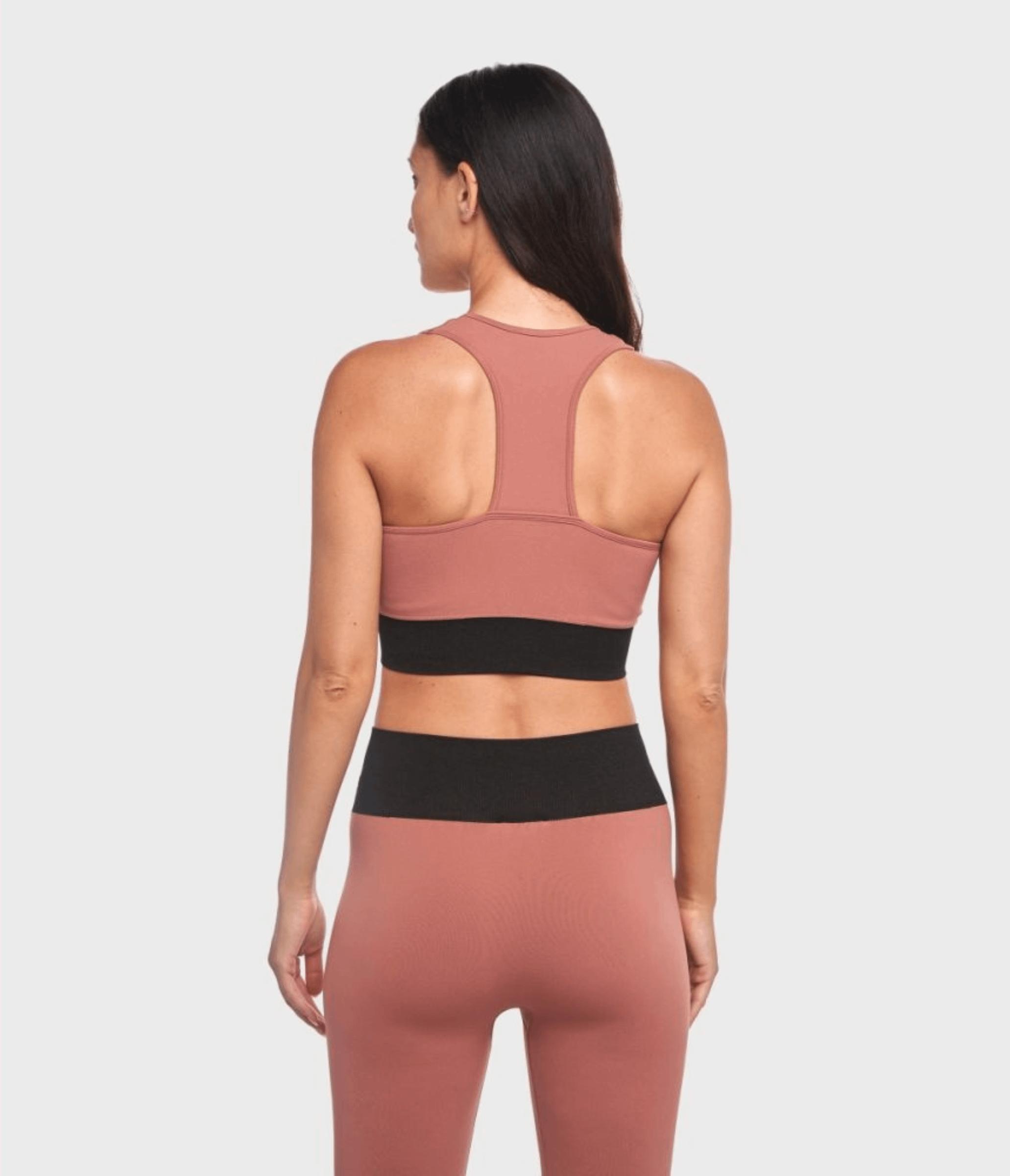 TOP SPORTIVO KAIA - BRB – DESERT ROSE/BLACK