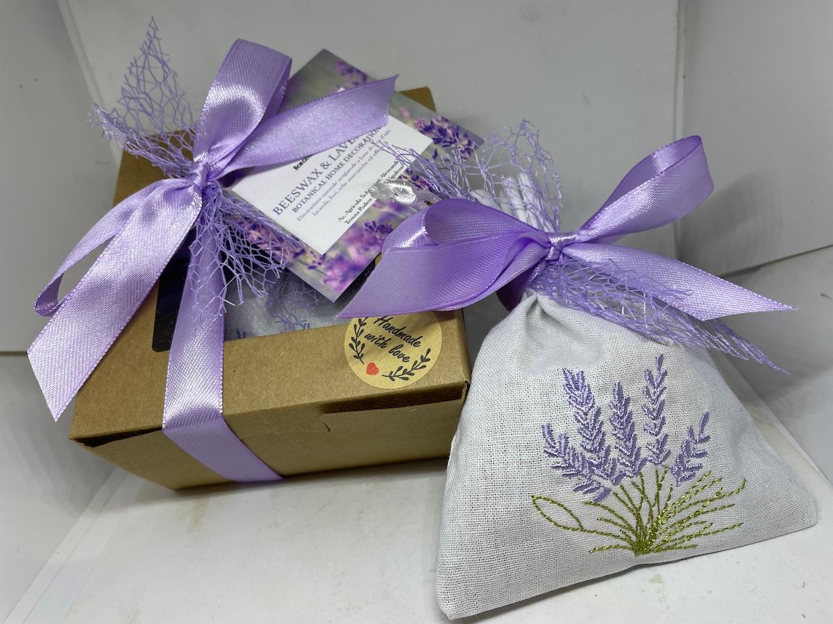 Lavanda sacchetto ricamato