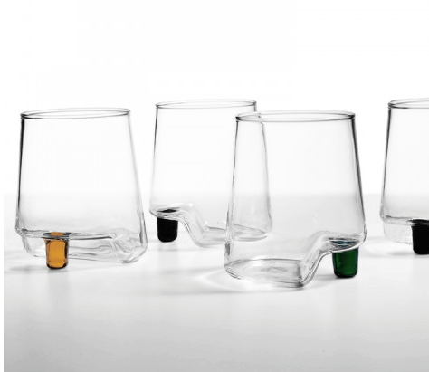 Bicchieri in vetro borosilicati GAMBA DE VERO set 6 assortiti -