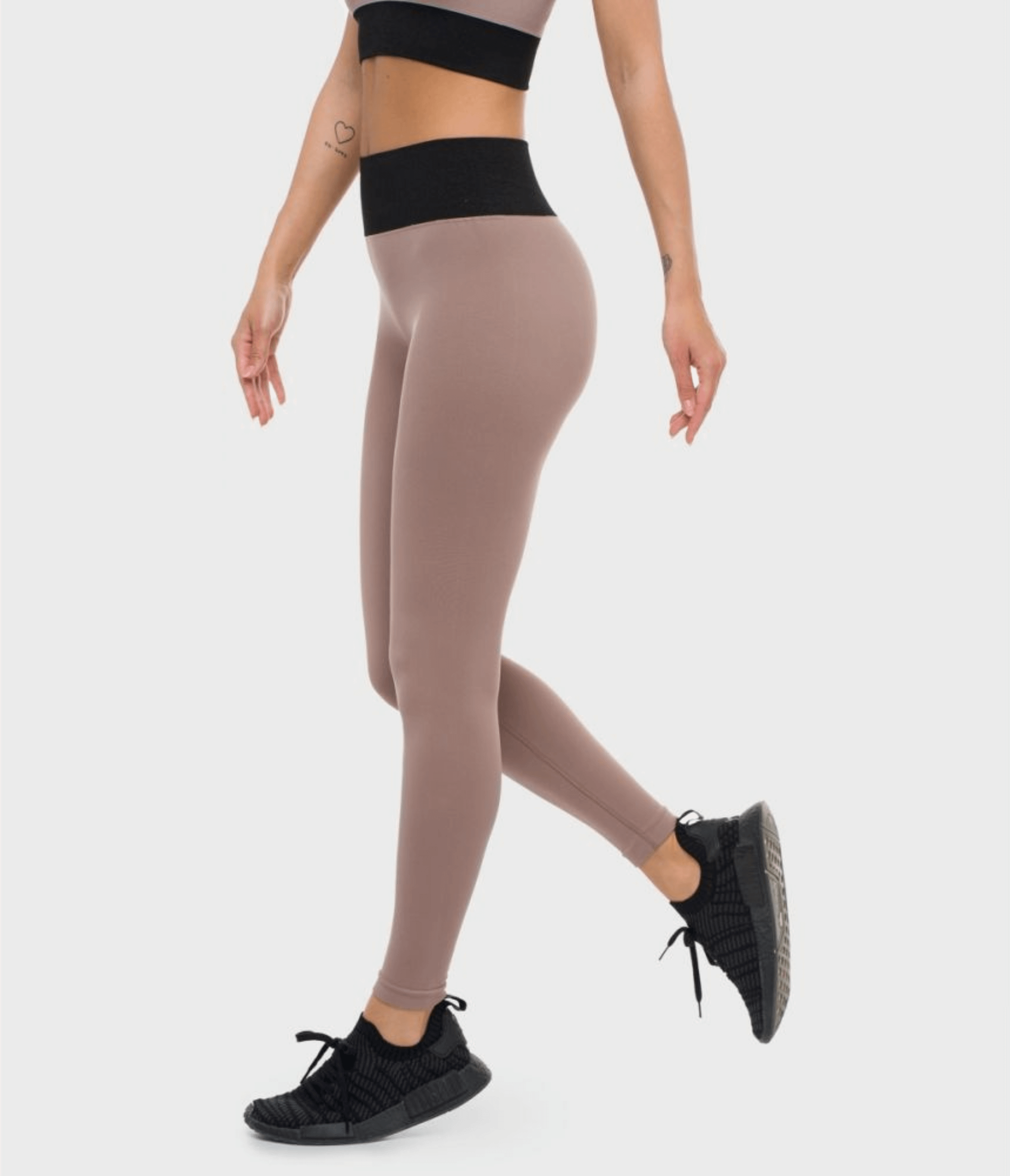 LEGGINGS SPORTIVO RIVINGTON - BRB - DOVE GREY/BLACK