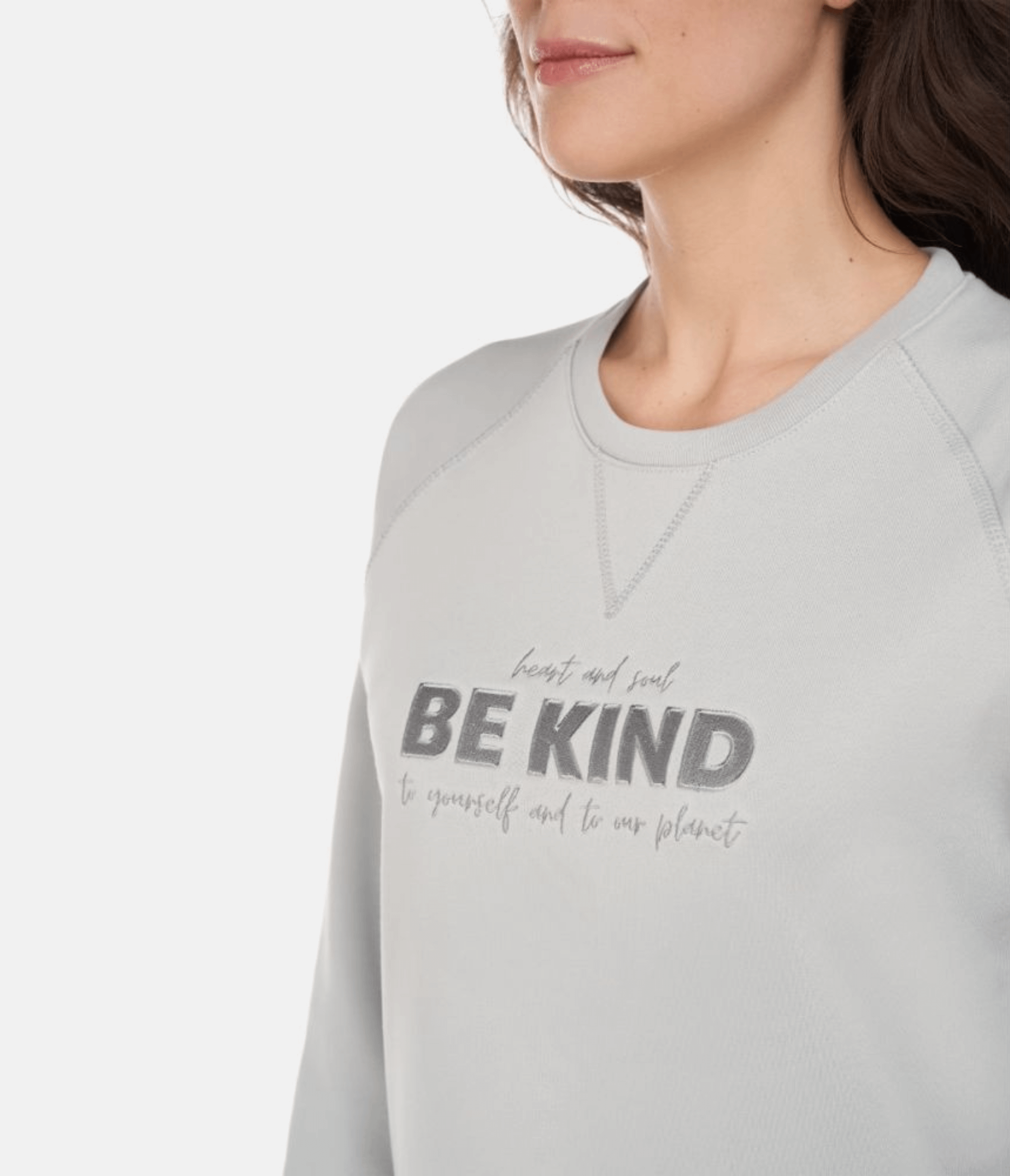 FELPA GIROCOLLO ISA– BE KIND - MIST