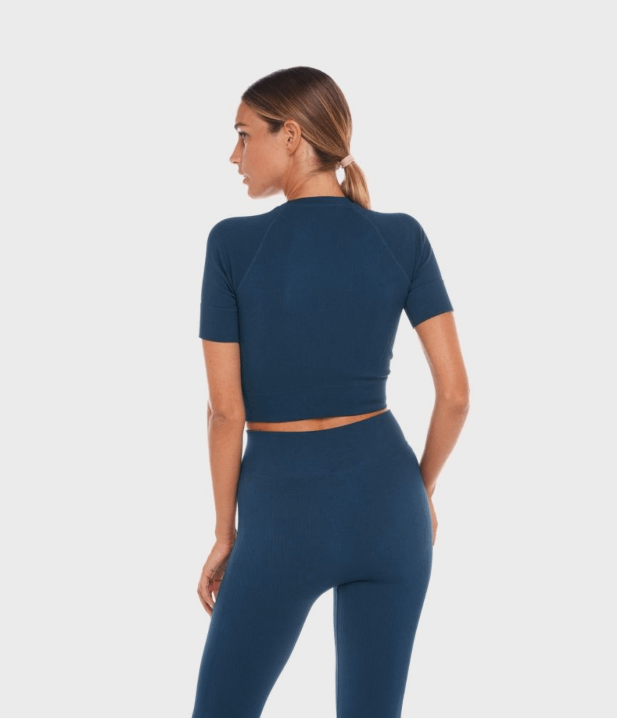 CROP TOP SPORTIVO - INFINITY – SPACE BLUE