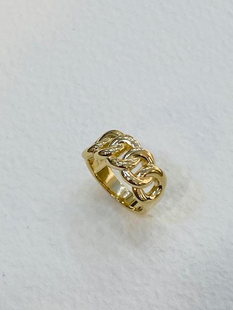 Collezione "oro" anello a catena in oro giallo