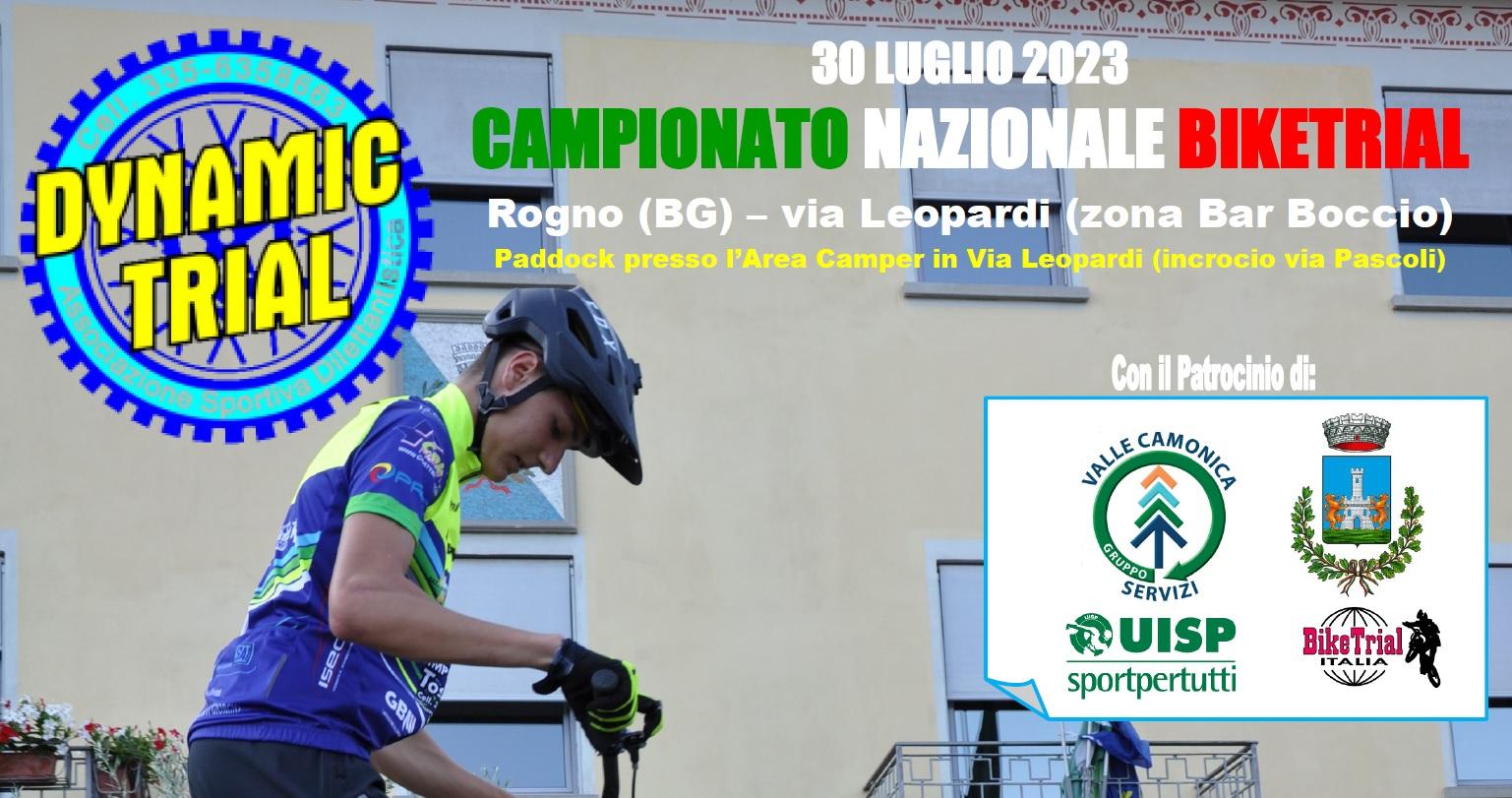 CAMPIONATO NAZIONALE BIKE TRIAL - ROGNO - 30/07/2023