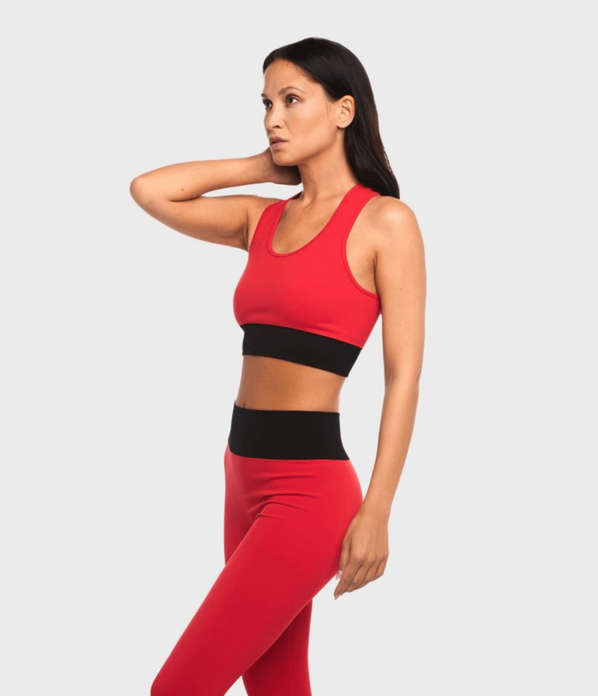 TOP SPORTIVO KAIA - BRB – BRIGHT RED/BLACK